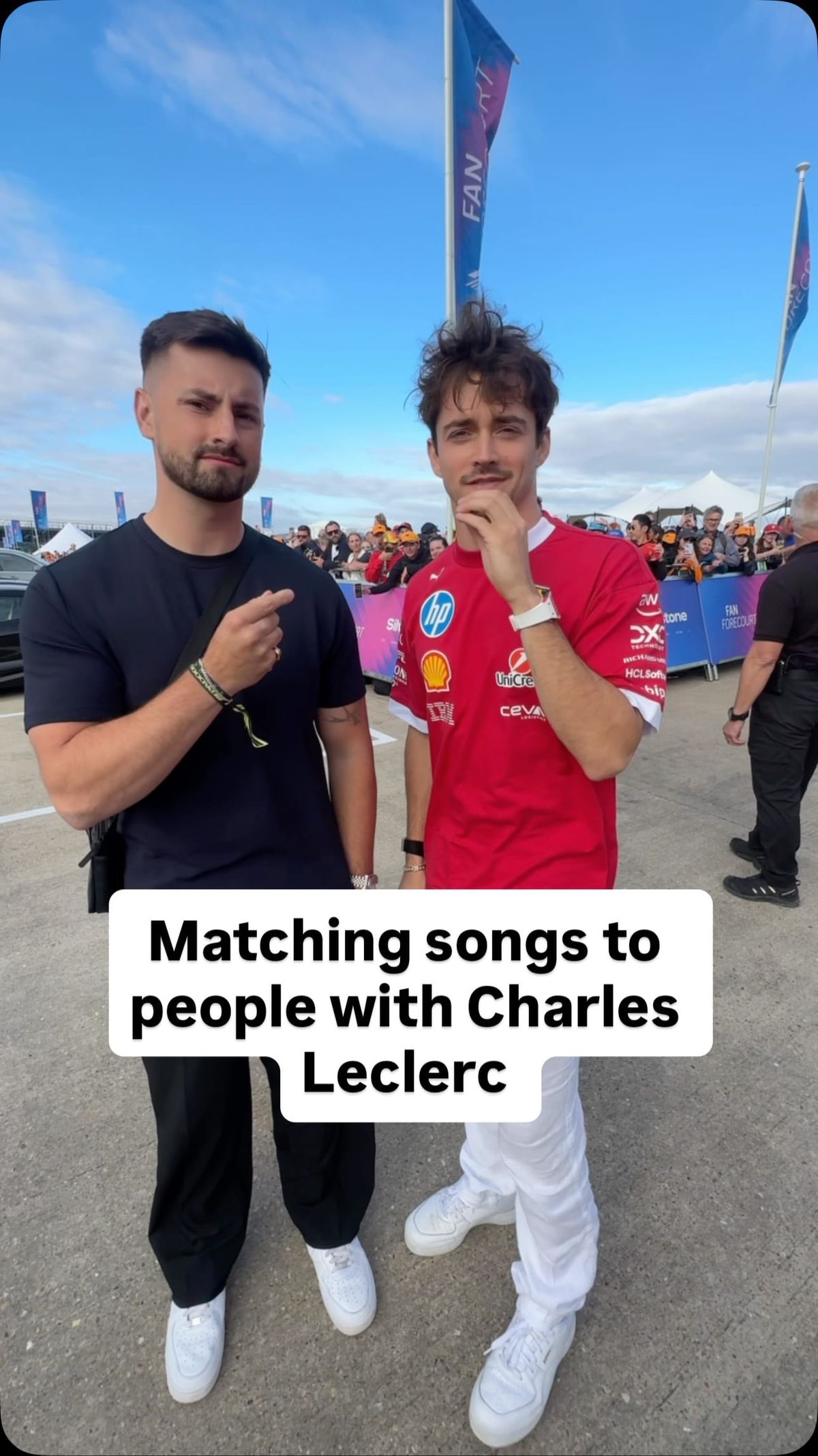 Matching songs to people with 😂🏎️