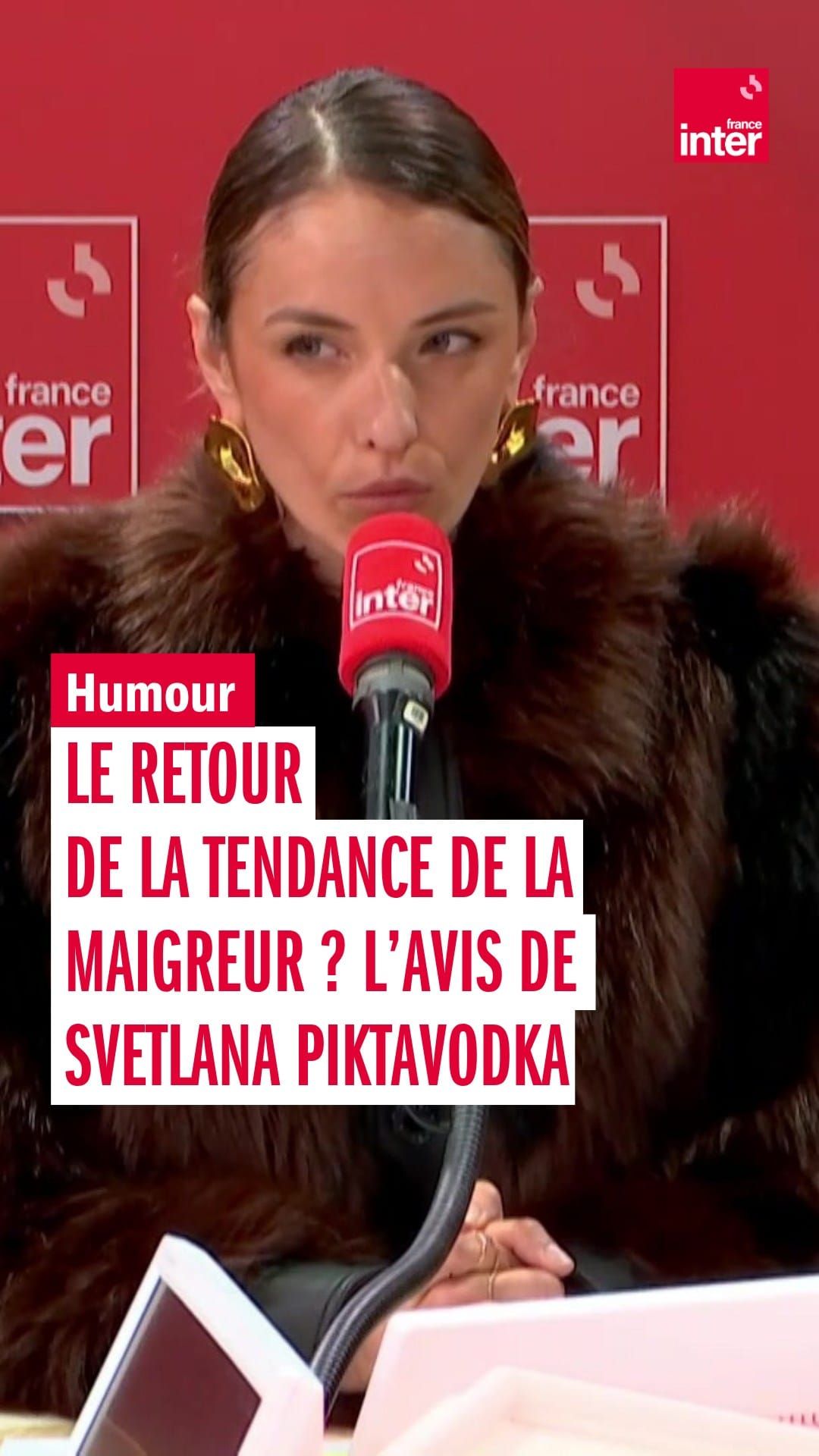 Svetlana Piktavodka ( pense qu'on ne peut pas être trop maigre comme on ne peut pas être trop heureux, trop riche, ou trop fan de Rosalía