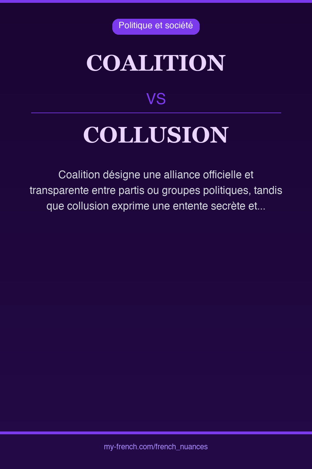 coalition vs collusion : quelle nuance ?