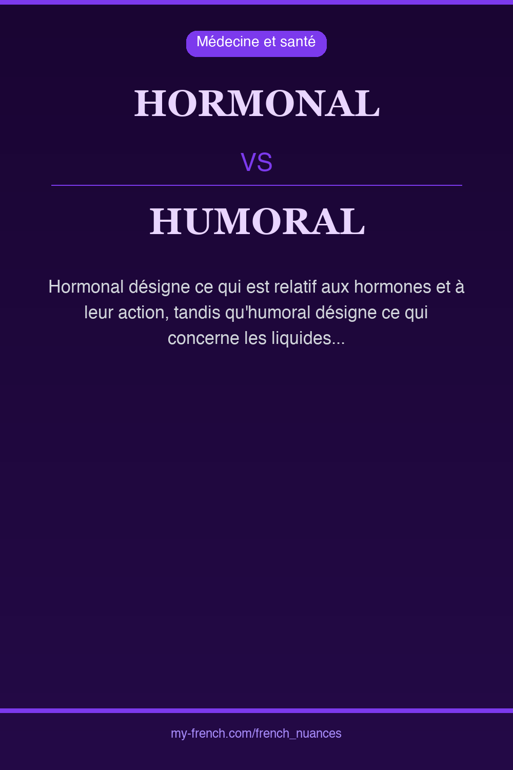 hormonal vs humoral : quelle nuance ?