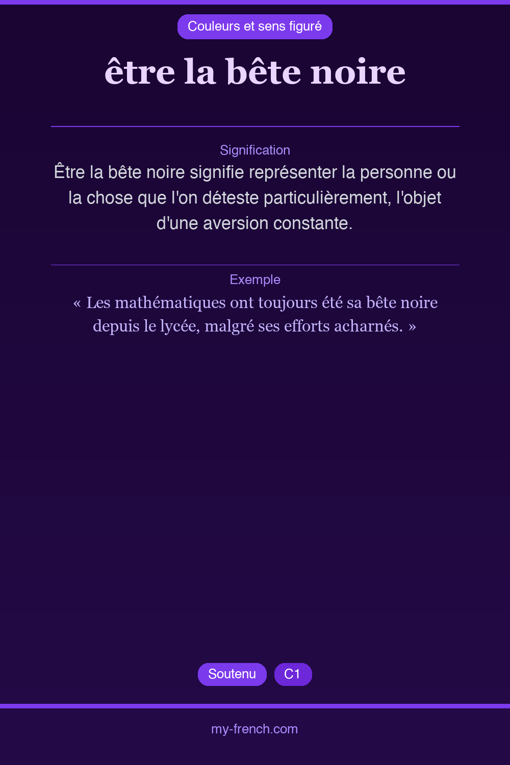 être la bête noire : que veut dire cette expression ?