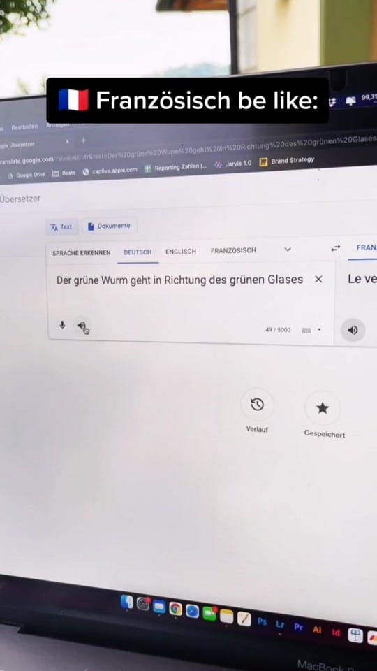 Französisch einfach kreativste Sprache 🌝😂