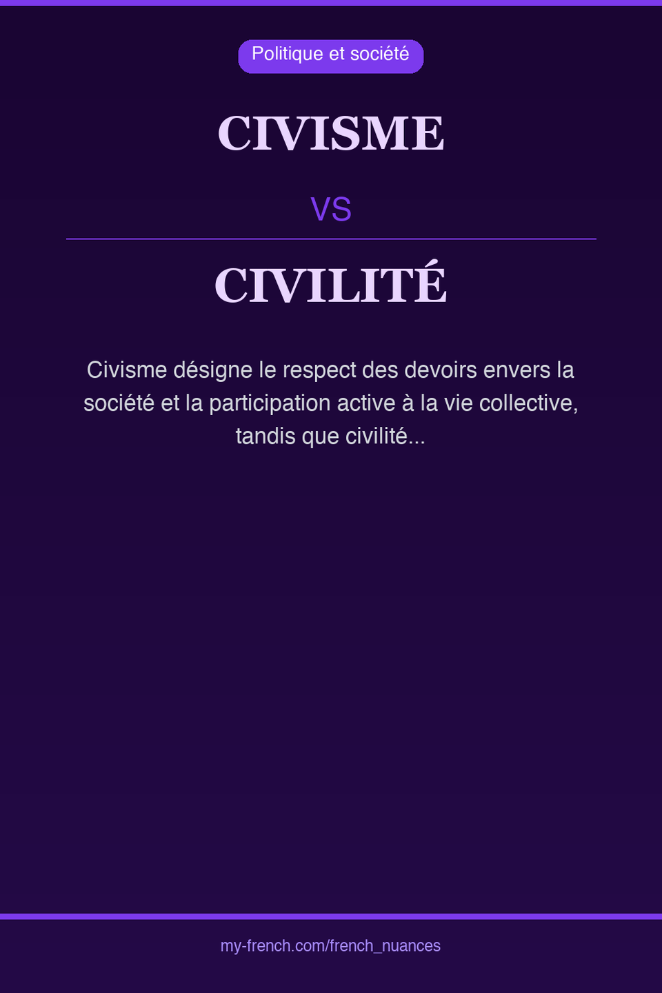 civisme vs civilité : quelle nuance ?