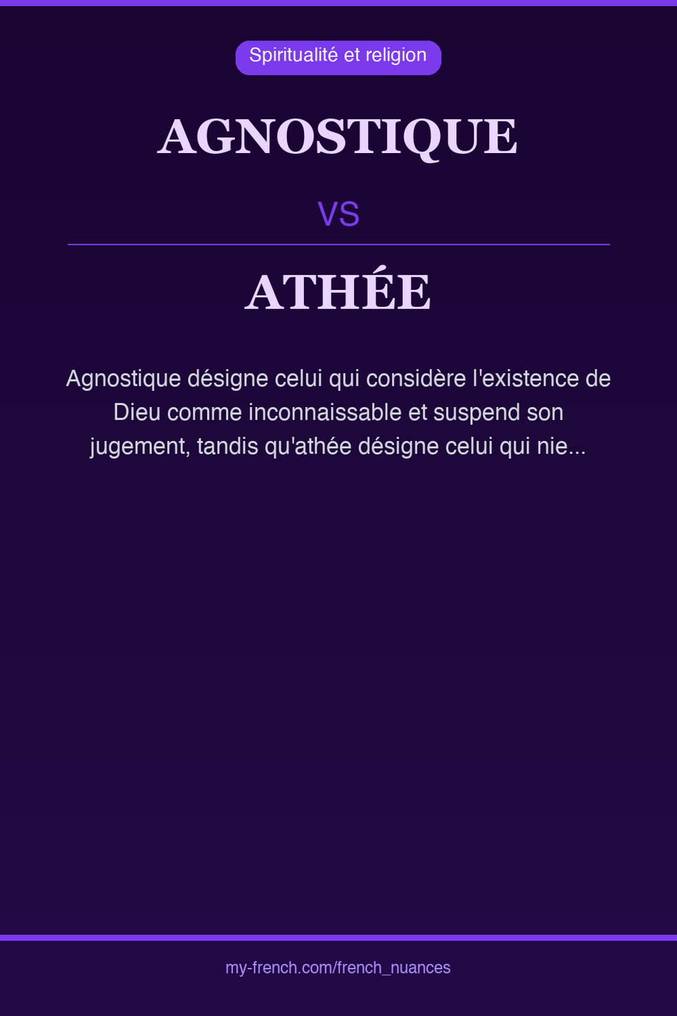 agnostique vs athée : quelle nuance ?