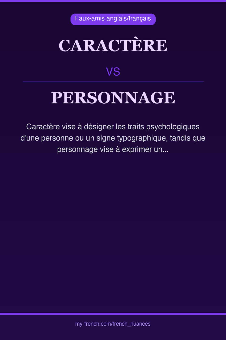 caractère vs personnage : quelle nuance ?