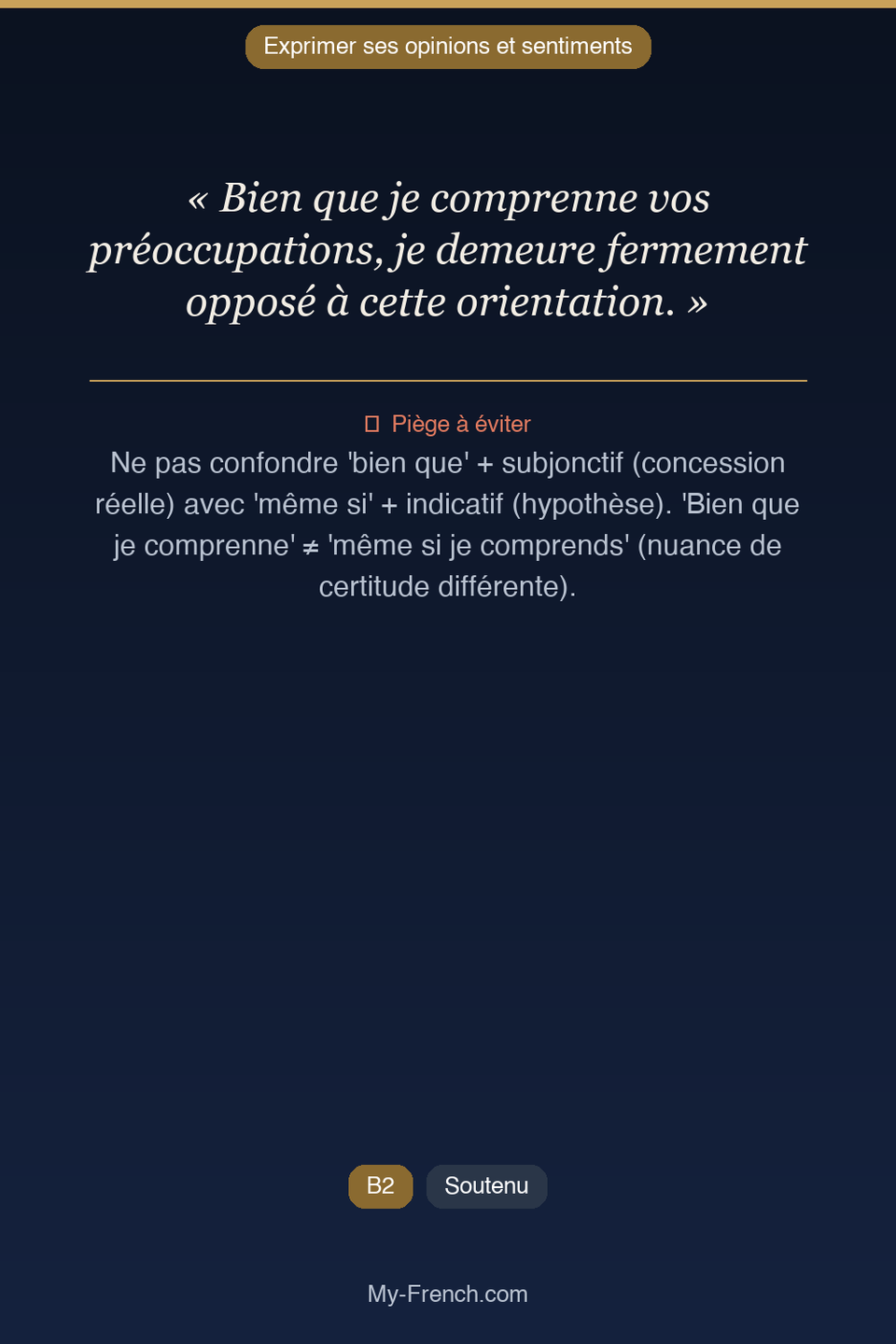 Français des affaires : « Bien que je comprenne vos préoccupations, je demeure fermement opposé  »