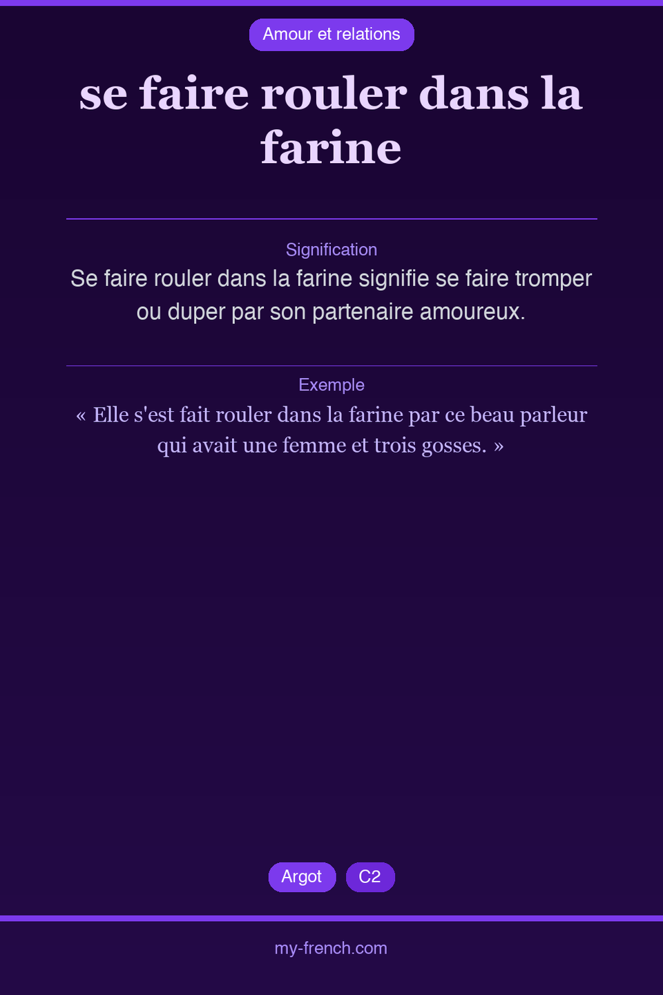 se faire rouler dans la farine : que veut dire cette expression ?