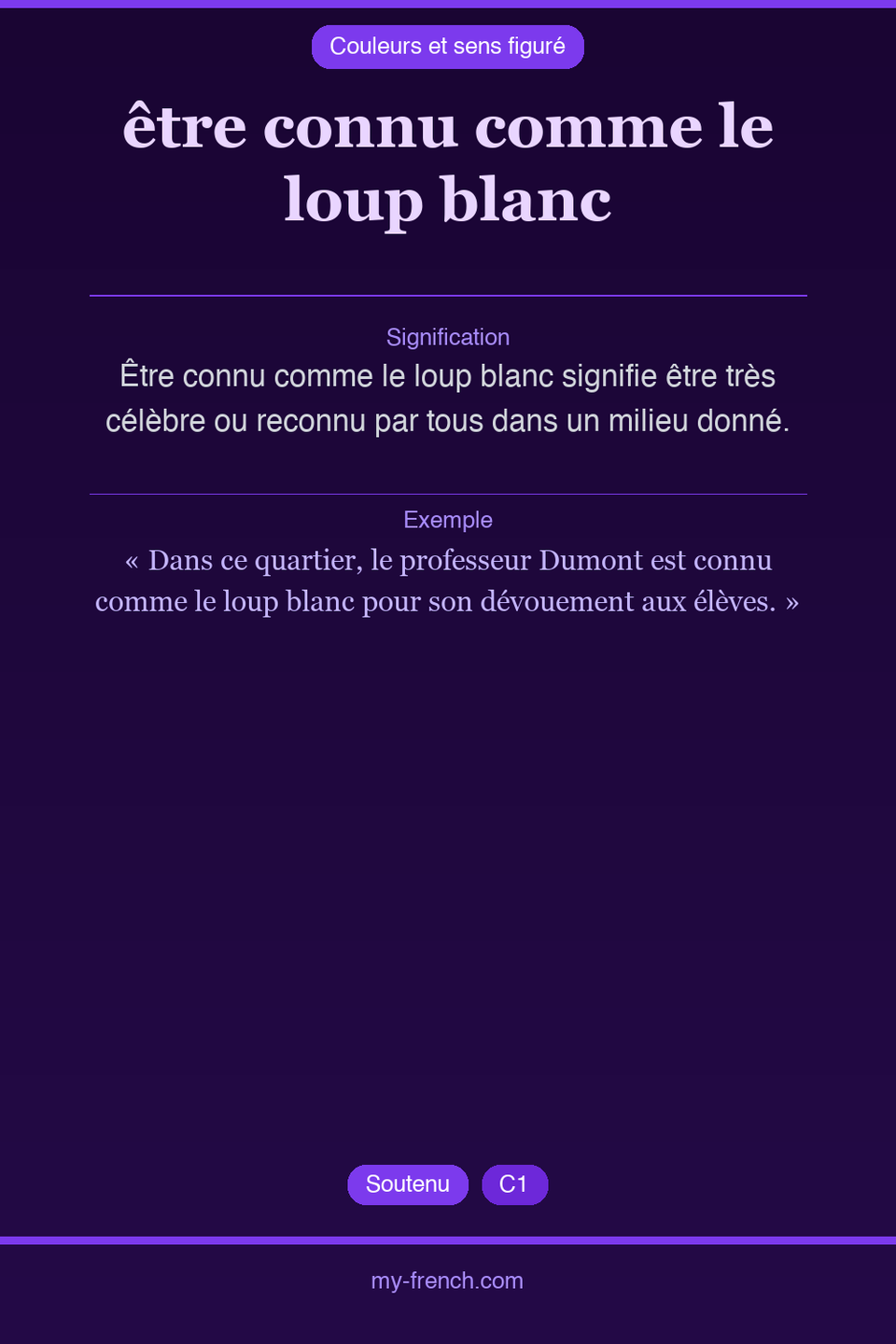 être connu comme le loup blanc : que veut dire cette expression ?