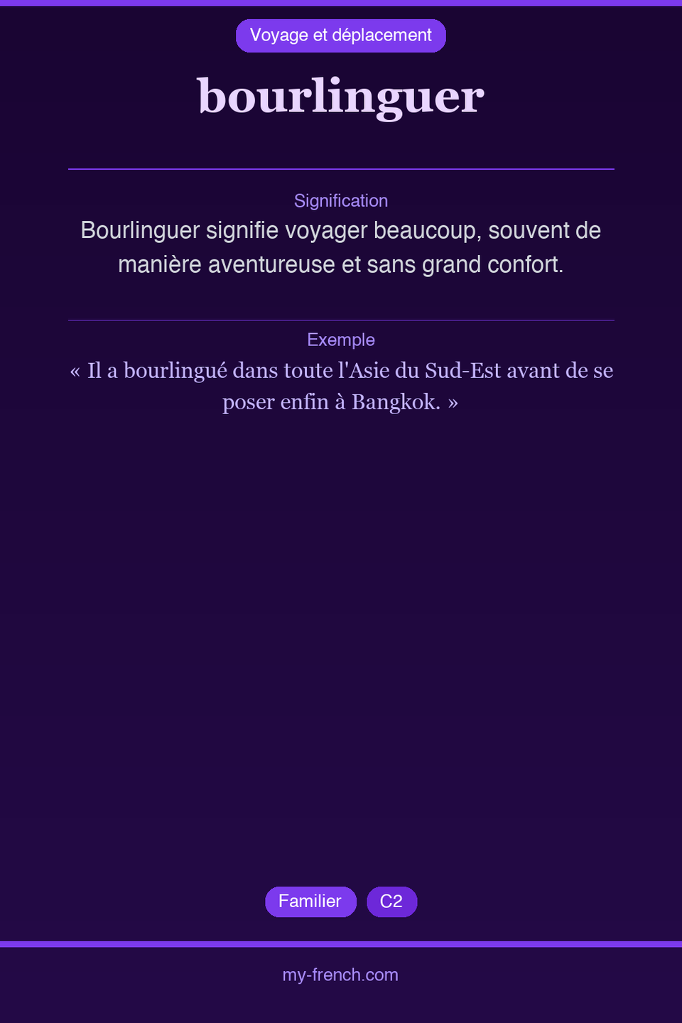 bourlinguer : que veut dire cette expression ?