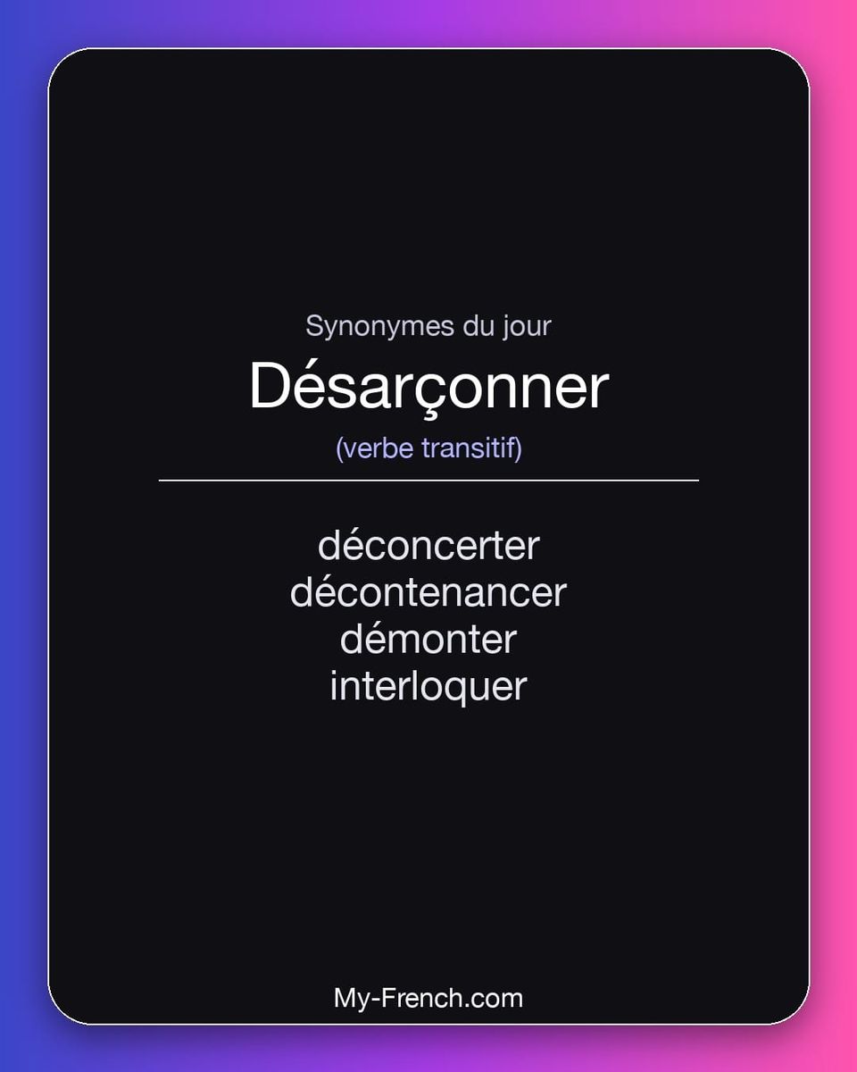 Synonymes de « désarçonner »