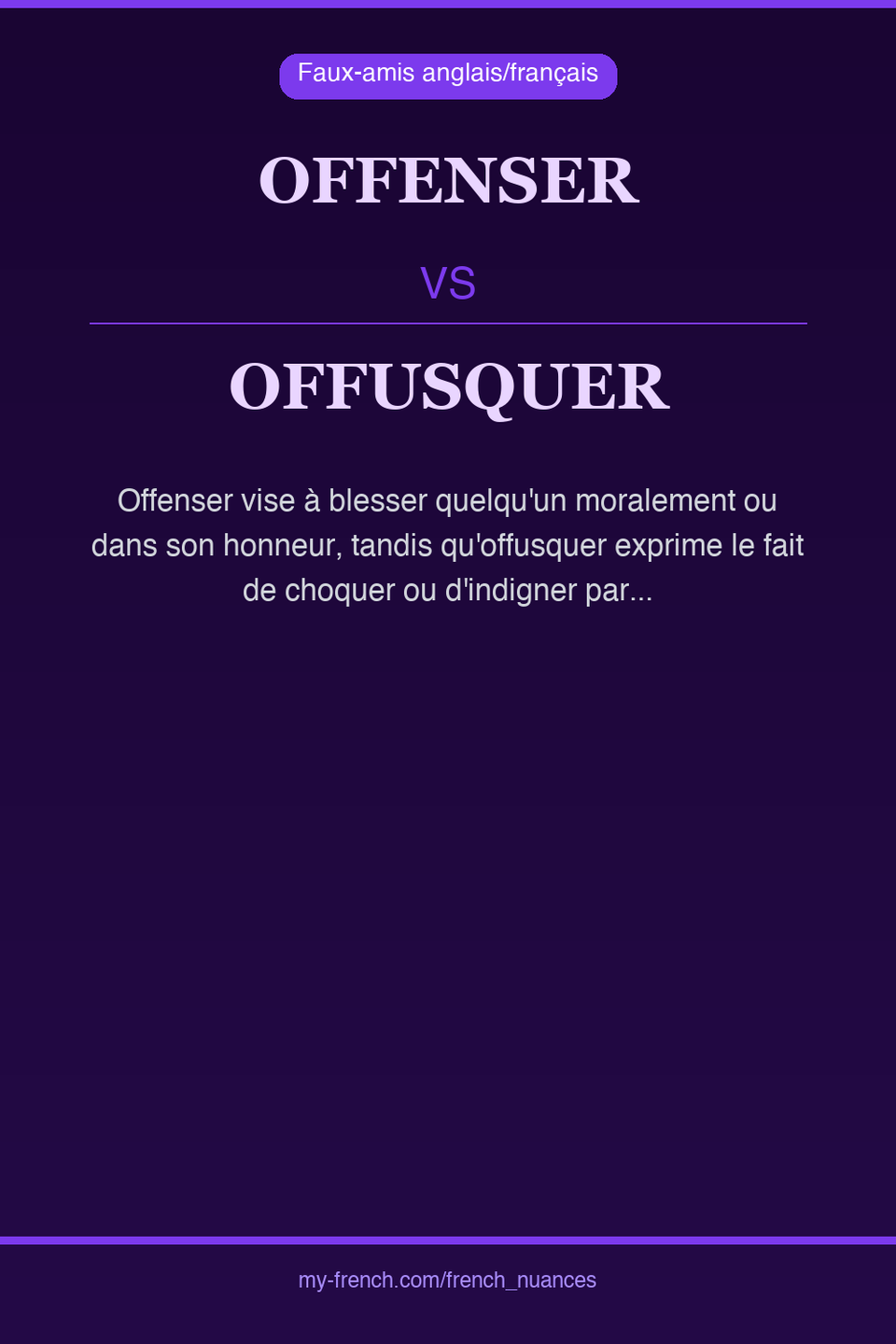 offenser vs offusquer : quelle nuance ?