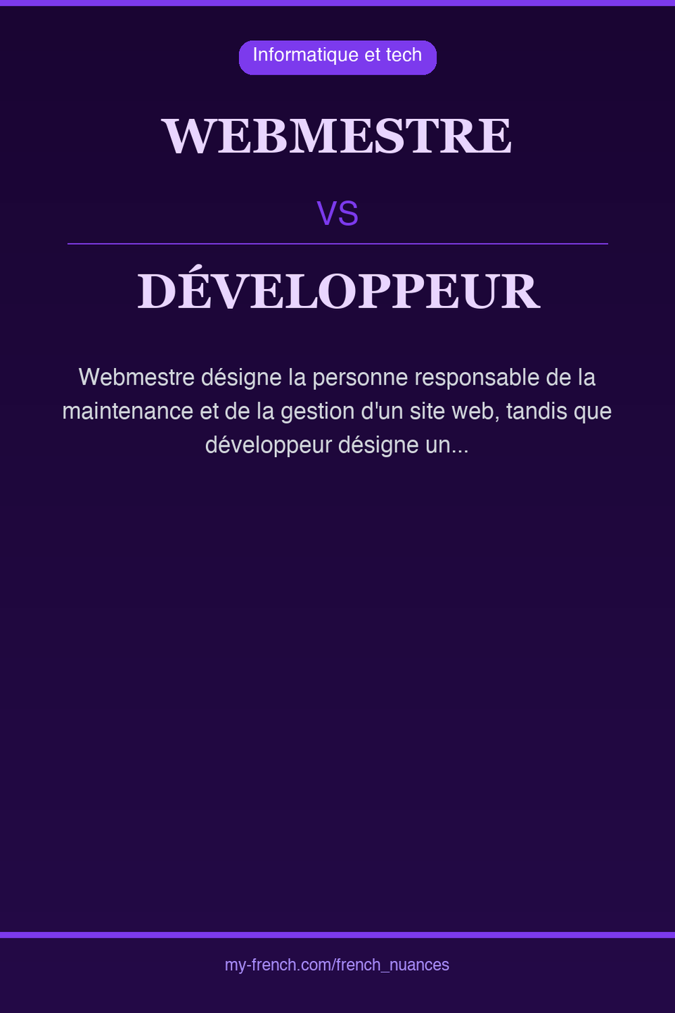webmestre vs développeur : quelle nuance ?