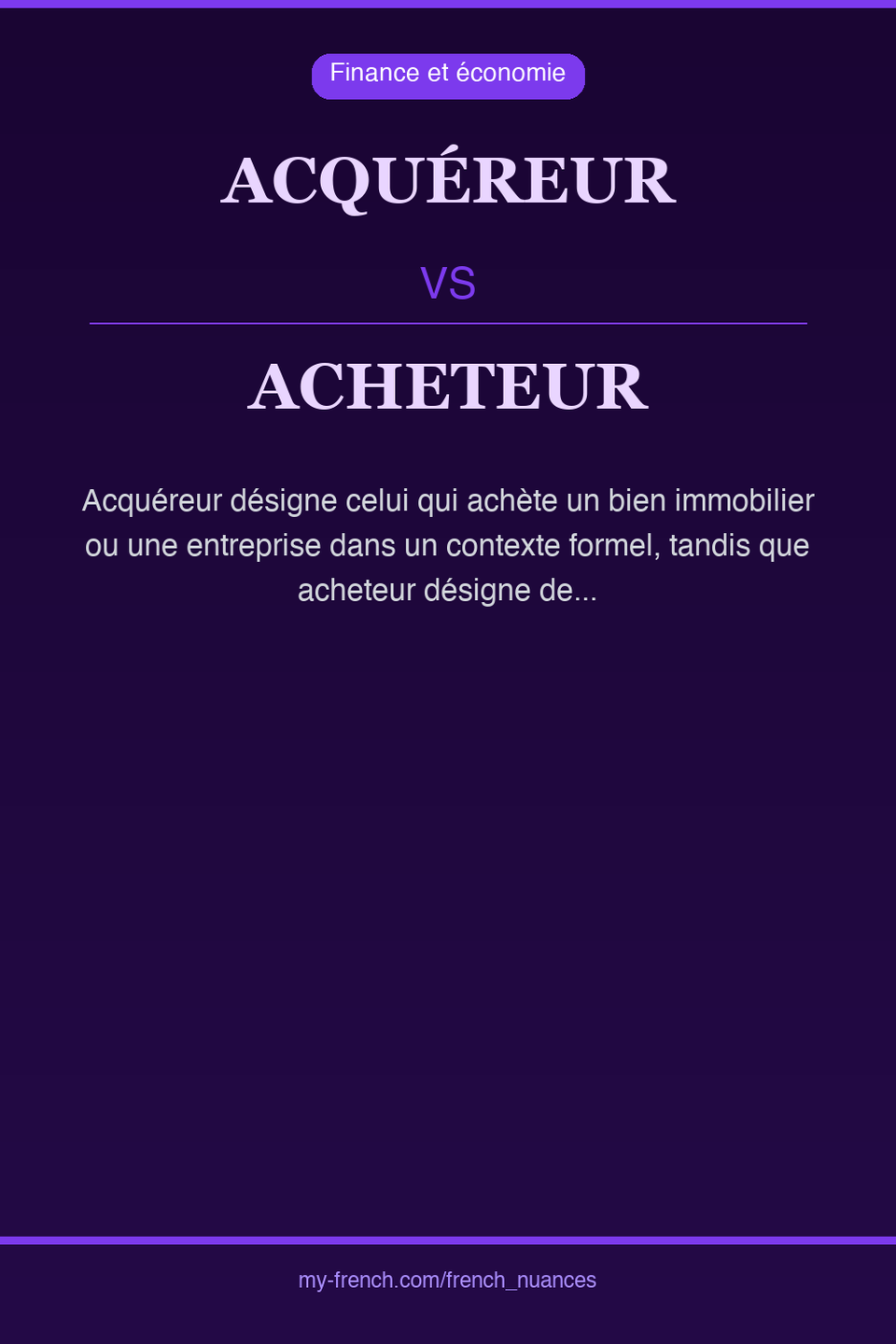 acquéreur vs acheteur : quelle nuance ?