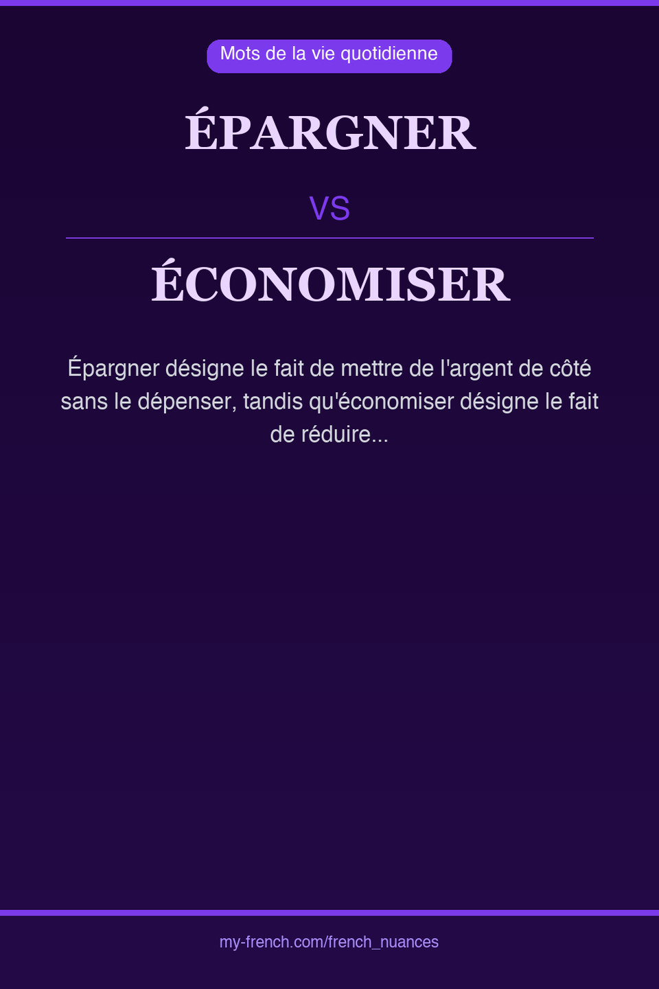épargner vs économiser : quelle nuance ?