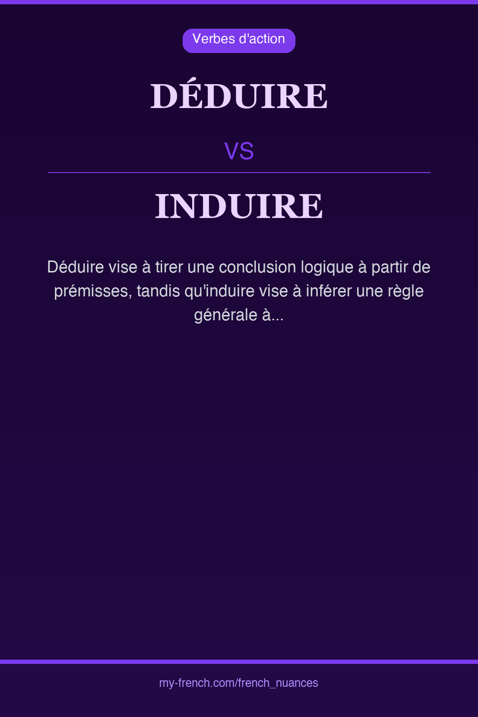 déduire vs induire : quelle nuance ?