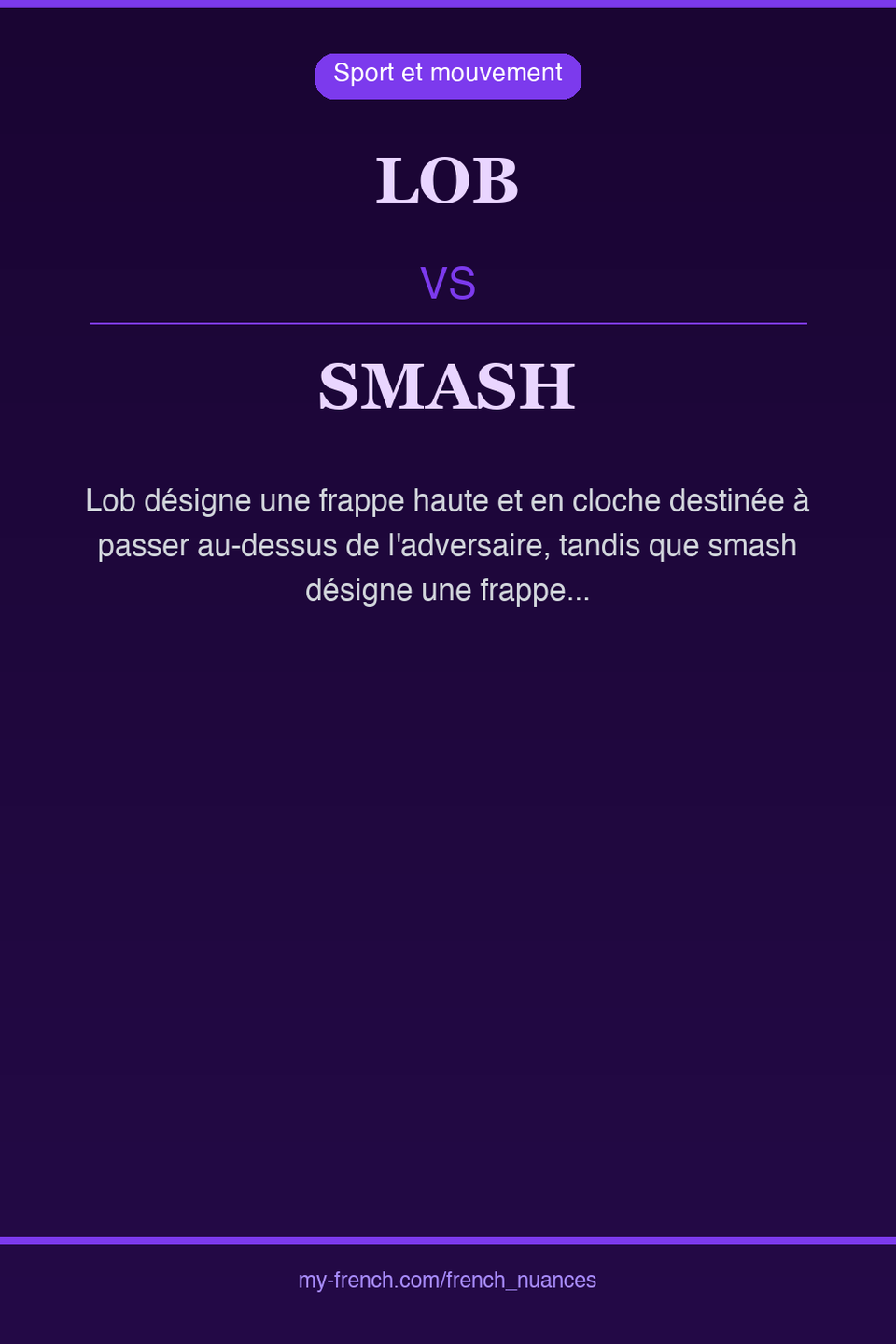 lob vs smash : quelle nuance ?