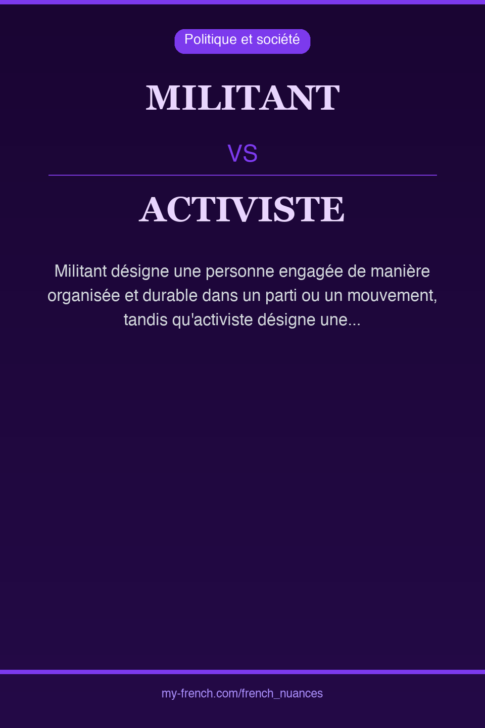 militant vs activiste : quelle nuance ?