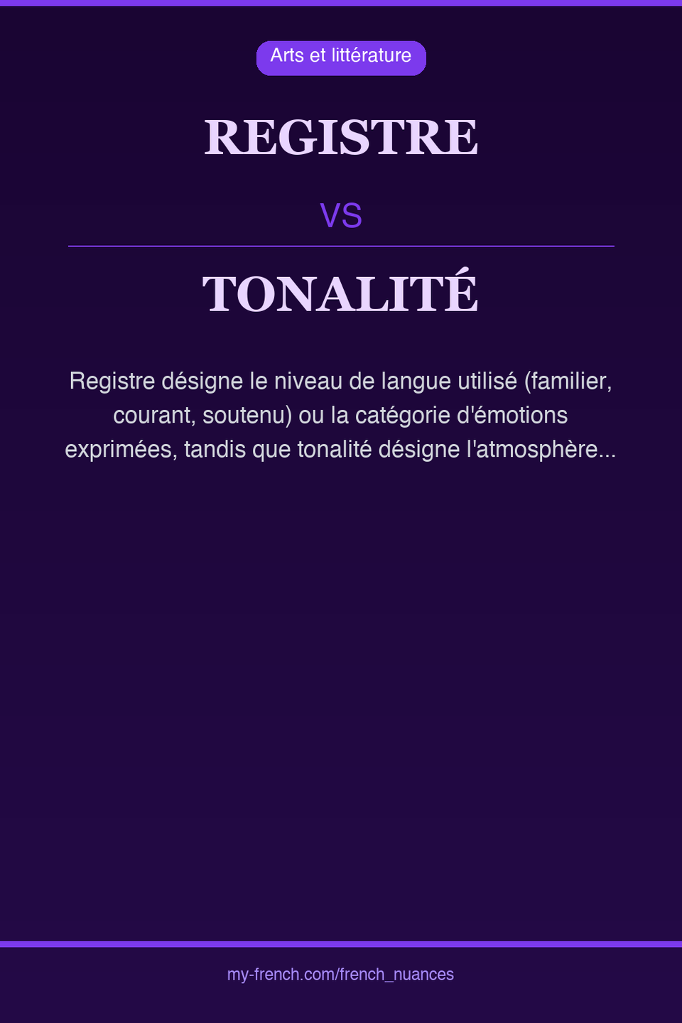 registre vs tonalité : quelle nuance ?