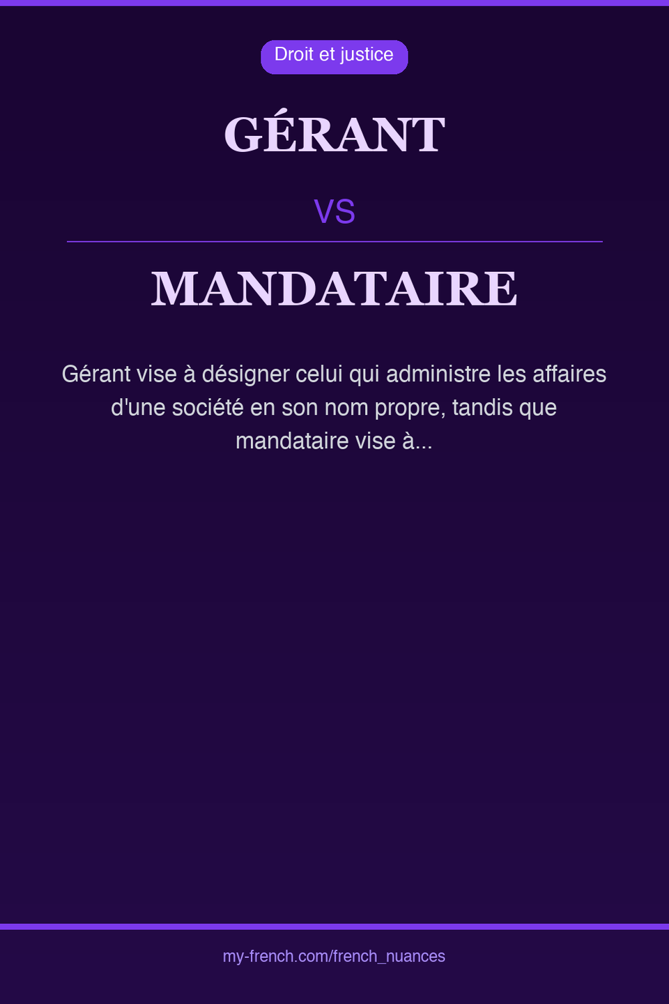 gérant vs mandataire : quelle nuance ?