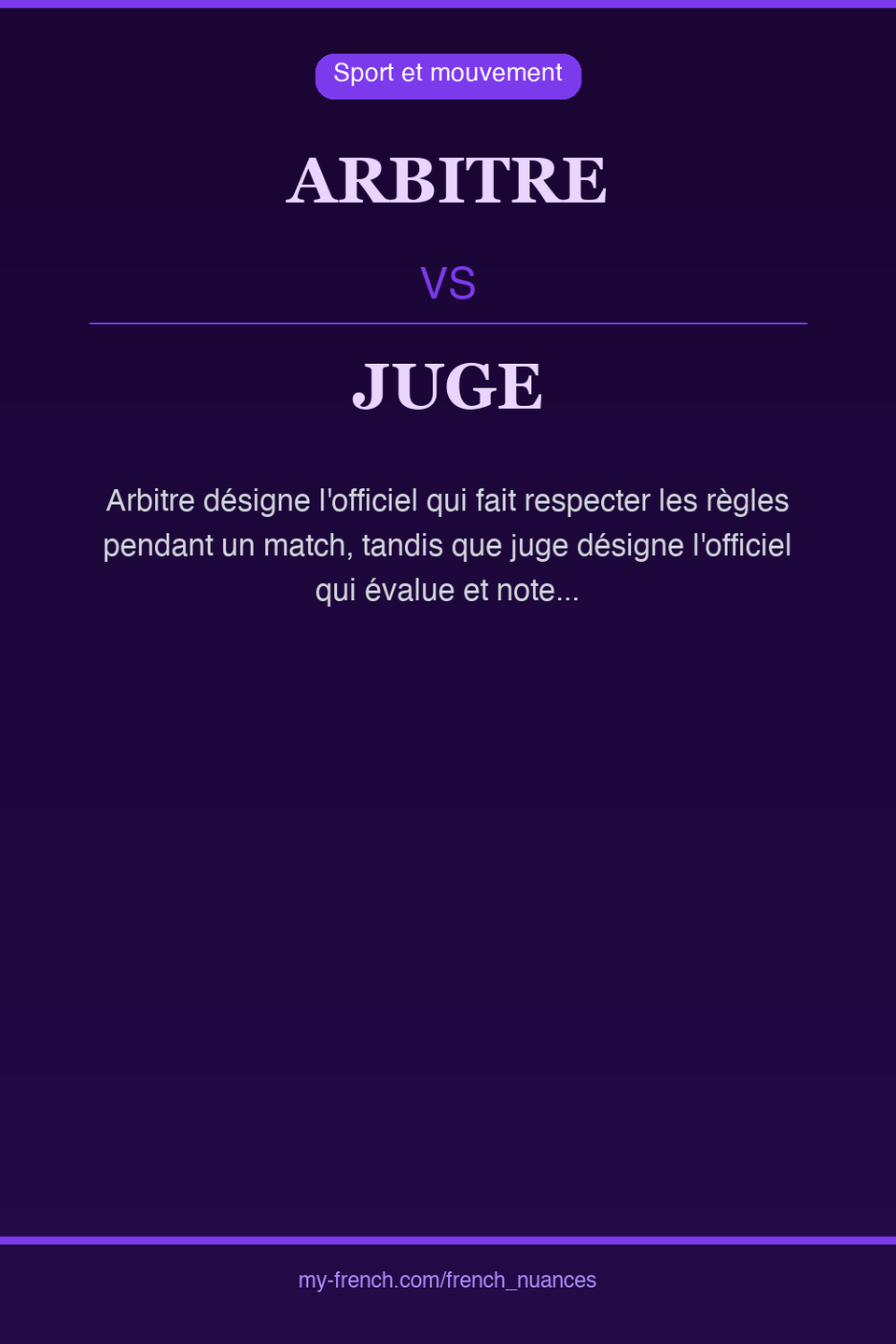 arbitre vs juge : quelle nuance ?