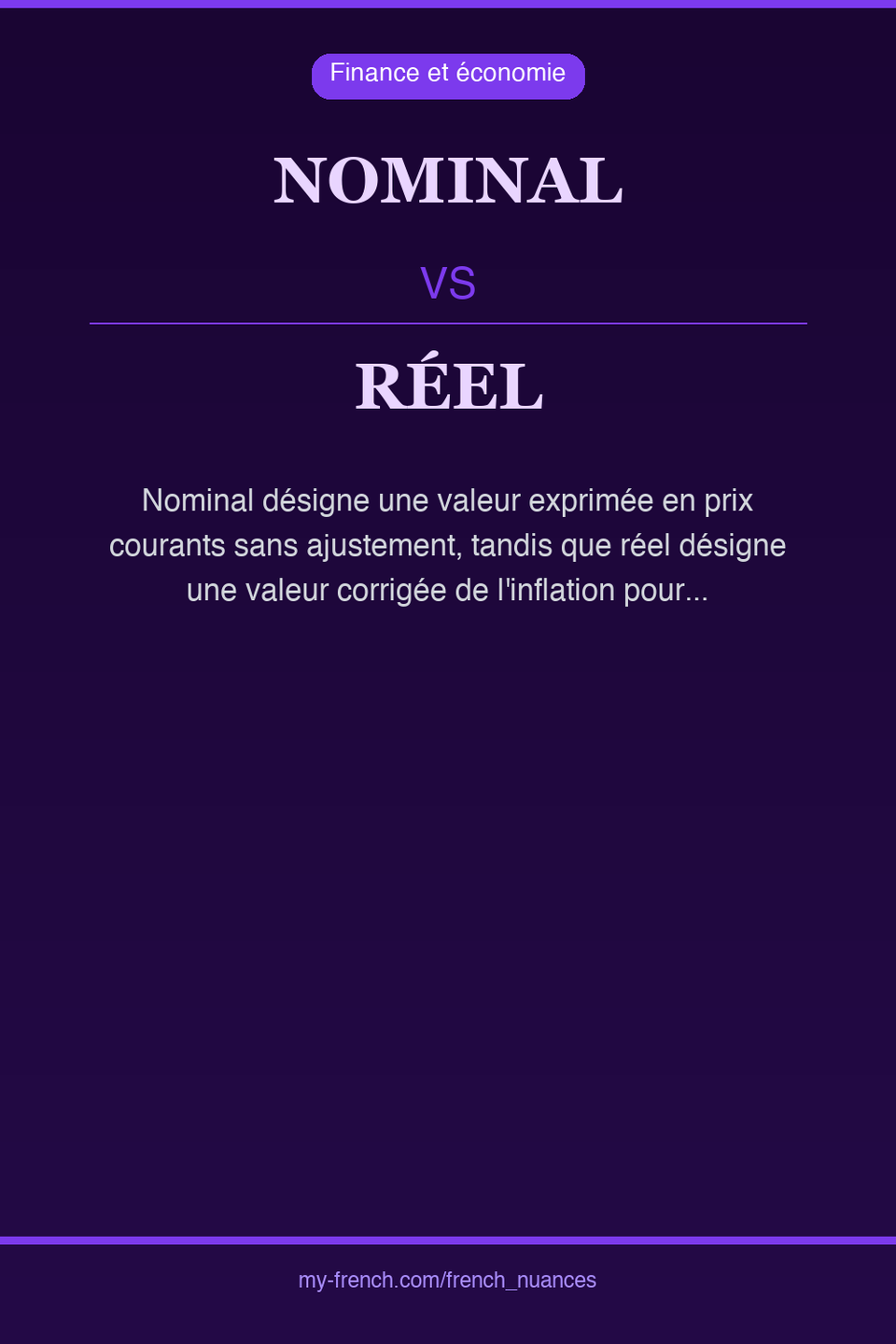 nominal vs réel : quelle nuance ?