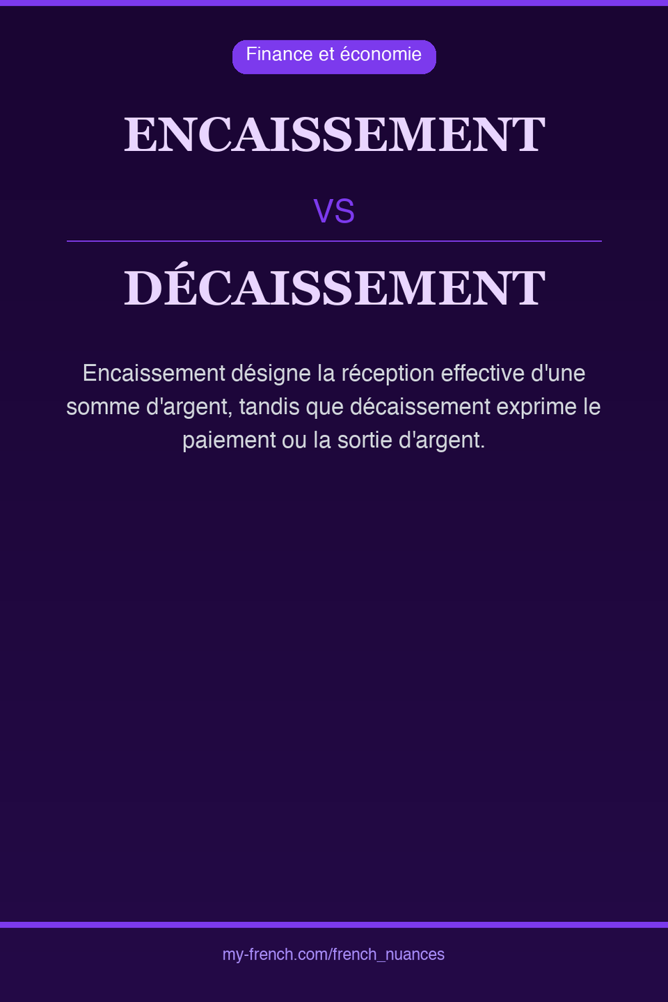 encaissement vs décaissement : quelle nuance ?