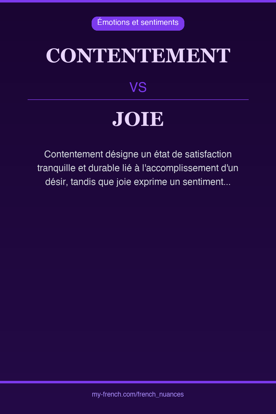 contentement vs joie : quelle nuance ?