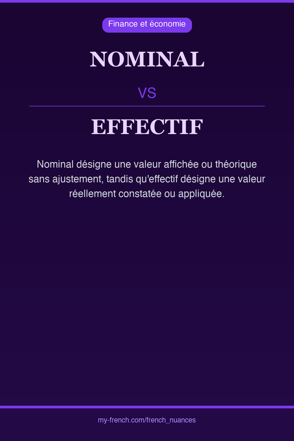 nominal vs effectif : quelle nuance ?