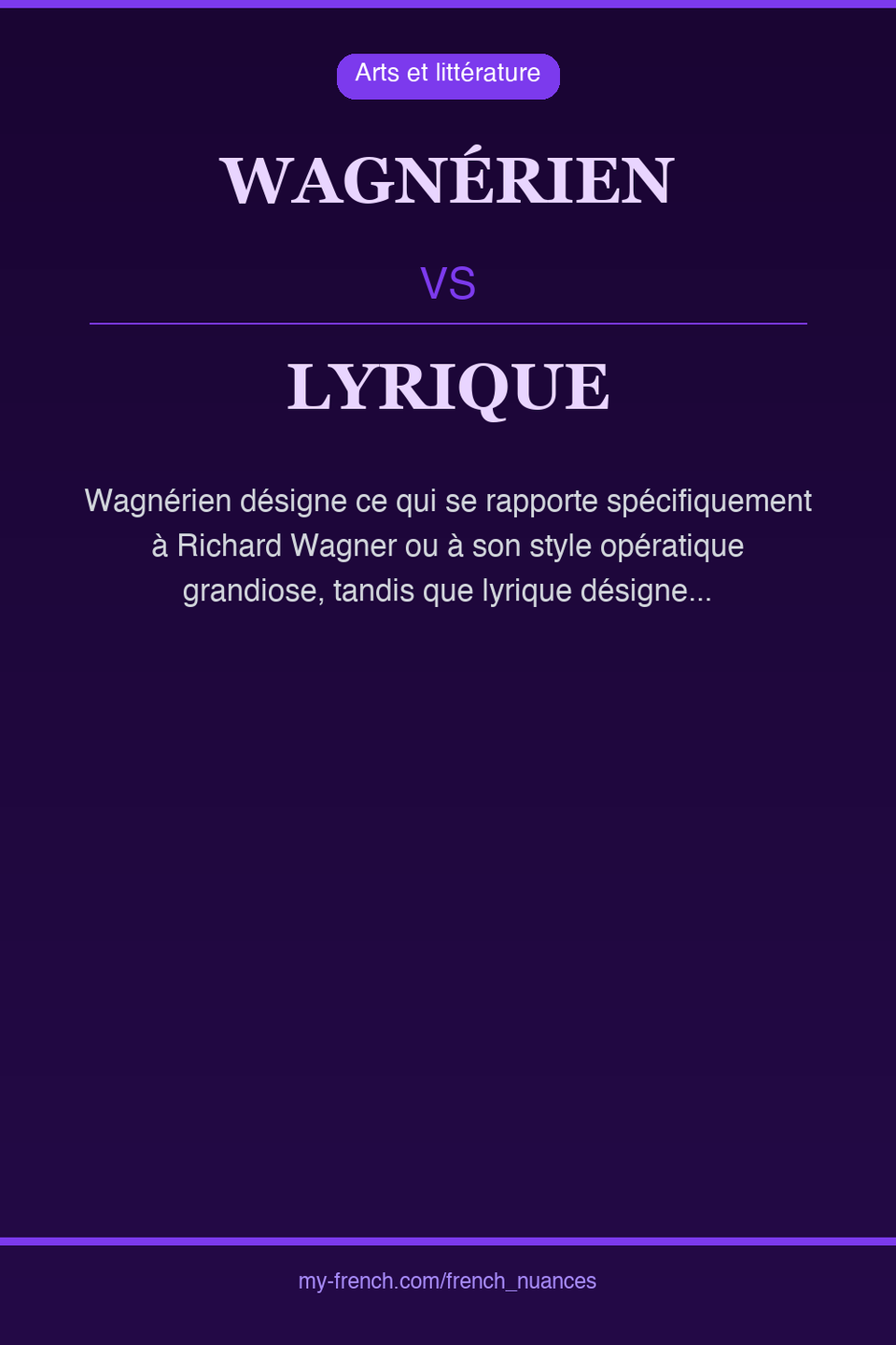 wagnérien vs lyrique : quelle nuance ?