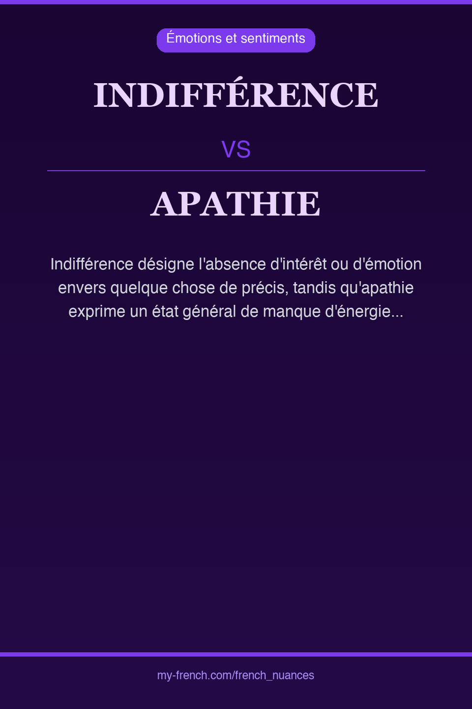 indifférence vs apathie : quelle nuance ?