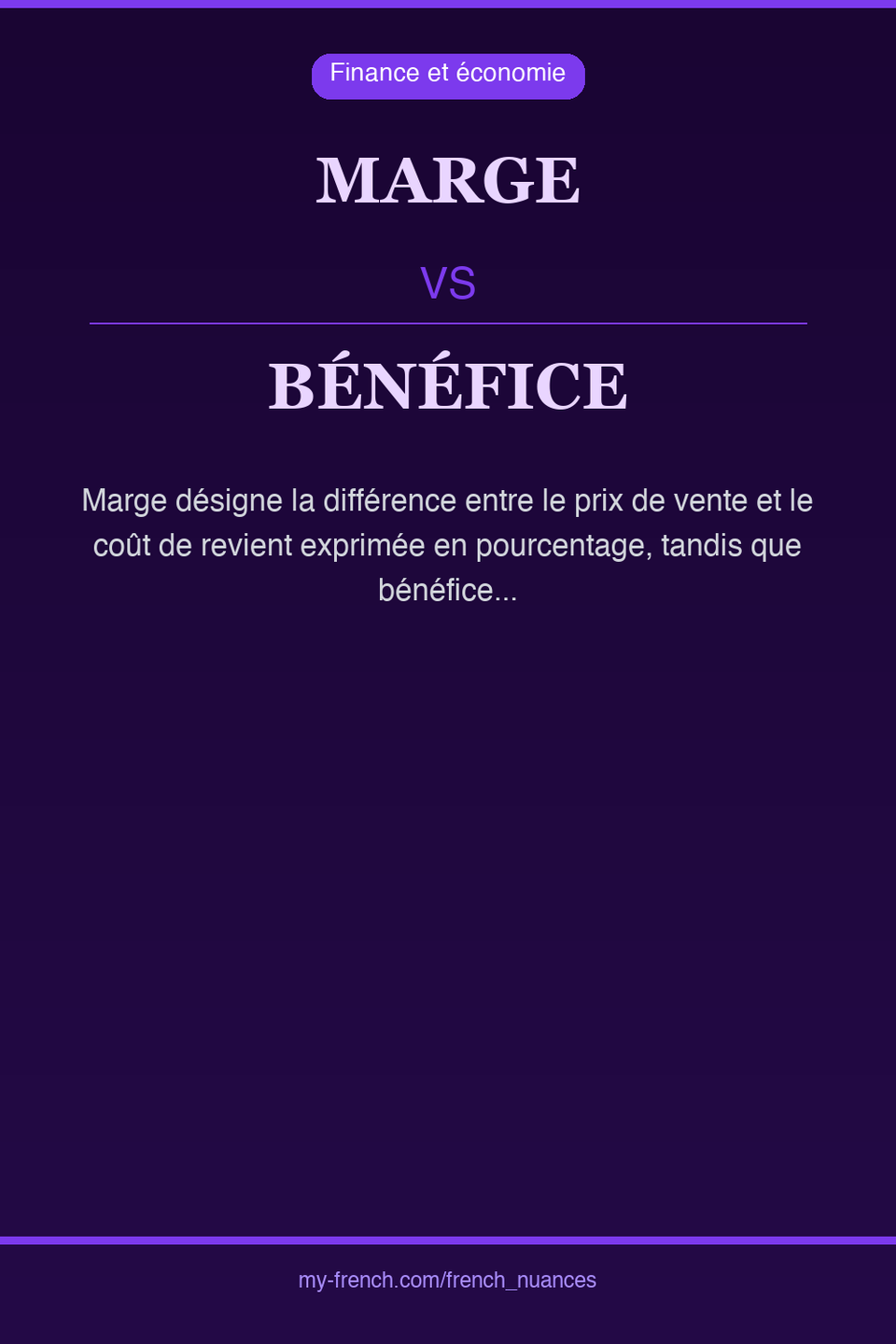 marge vs bénéfice : quelle nuance ?