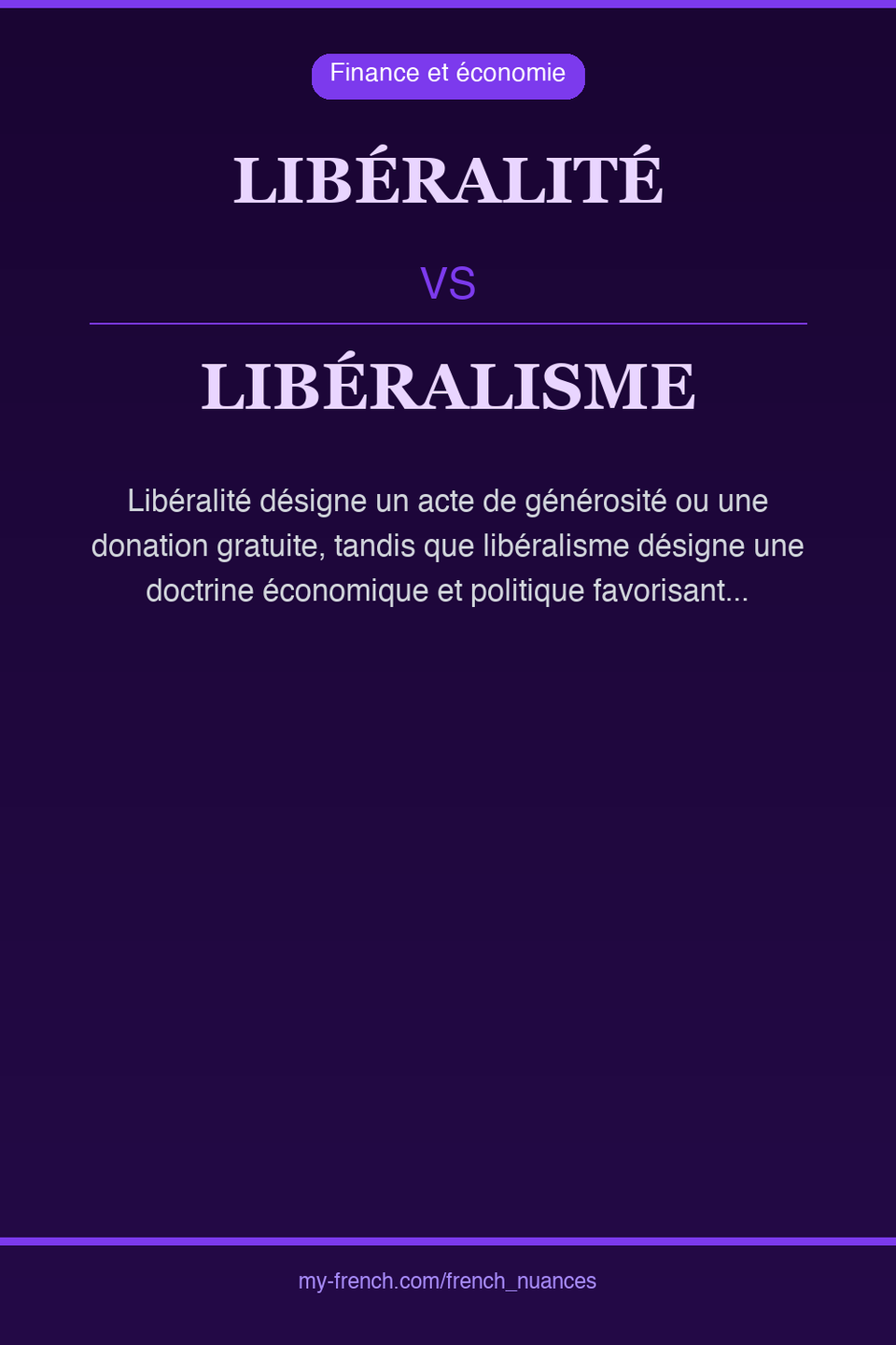 libéralité vs libéralisme : quelle nuance ?