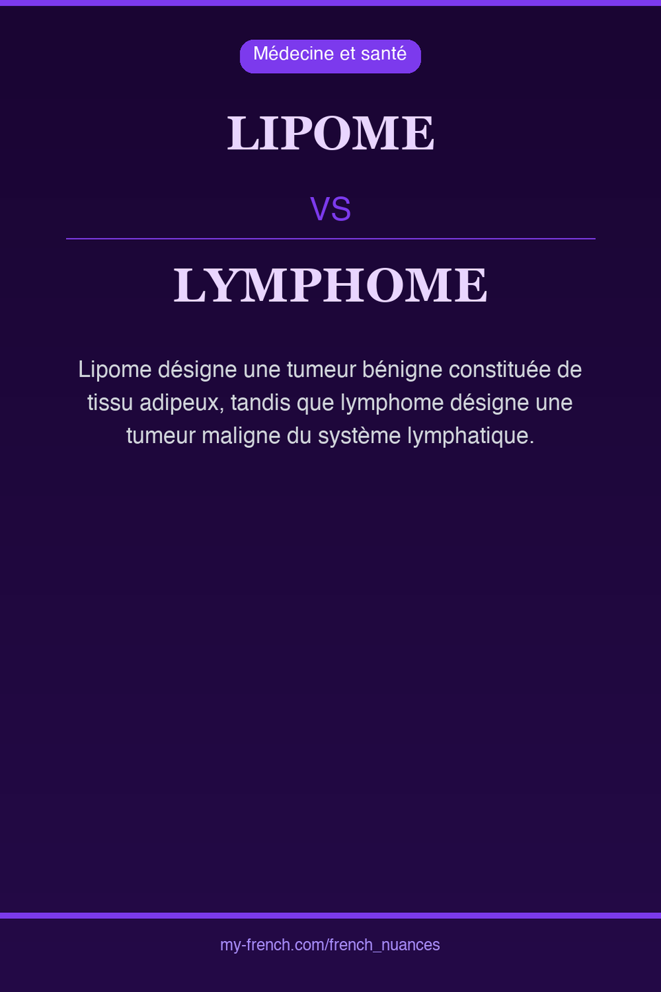 lipome vs lymphome : quelle nuance ?