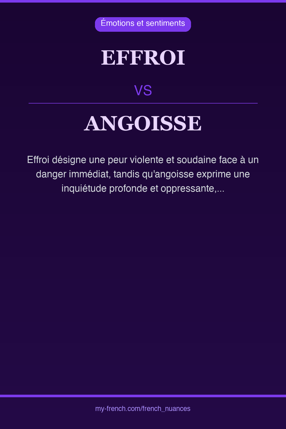 effroi vs angoisse : quelle nuance ?