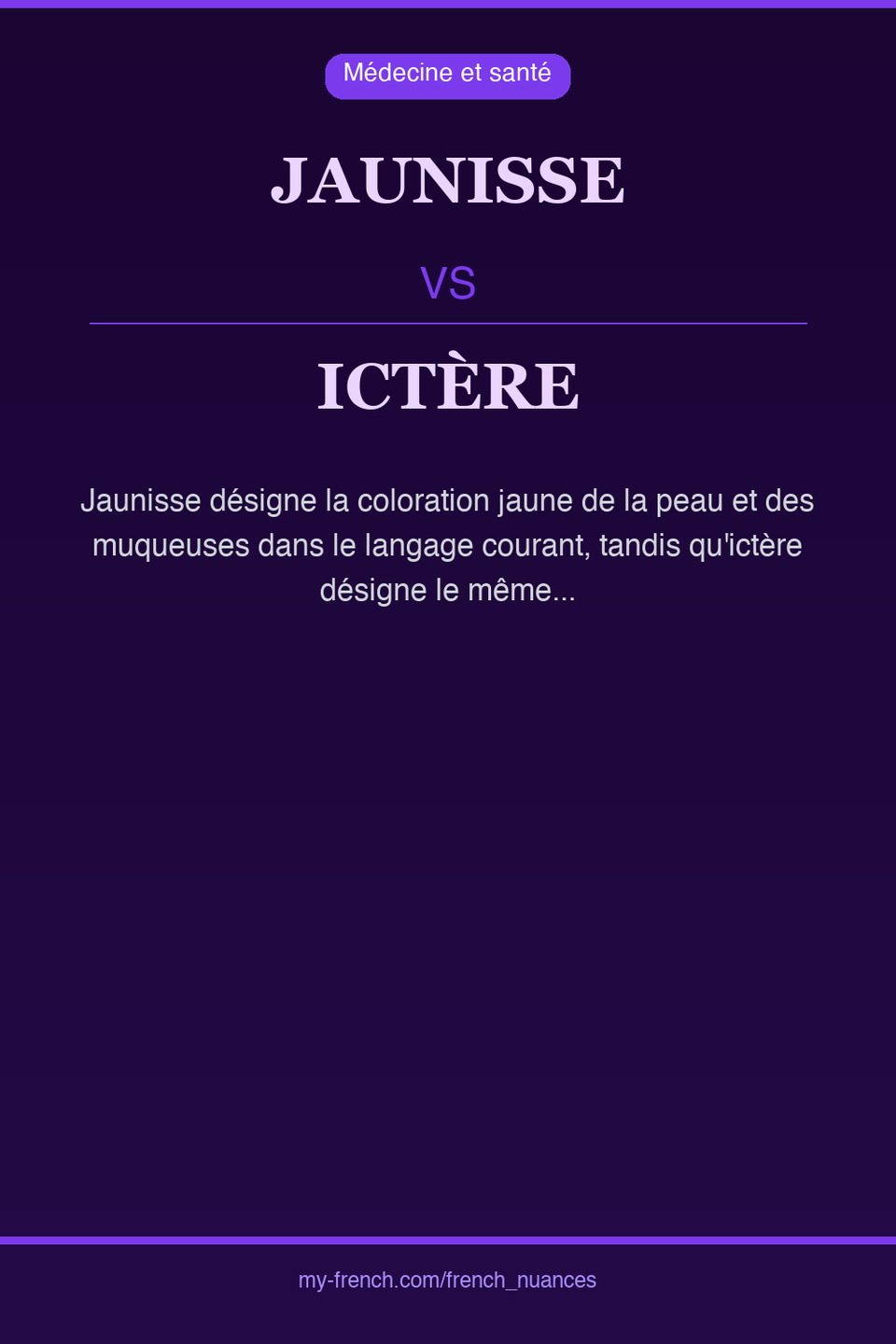 jaunisse vs ictère : quelle nuance ?