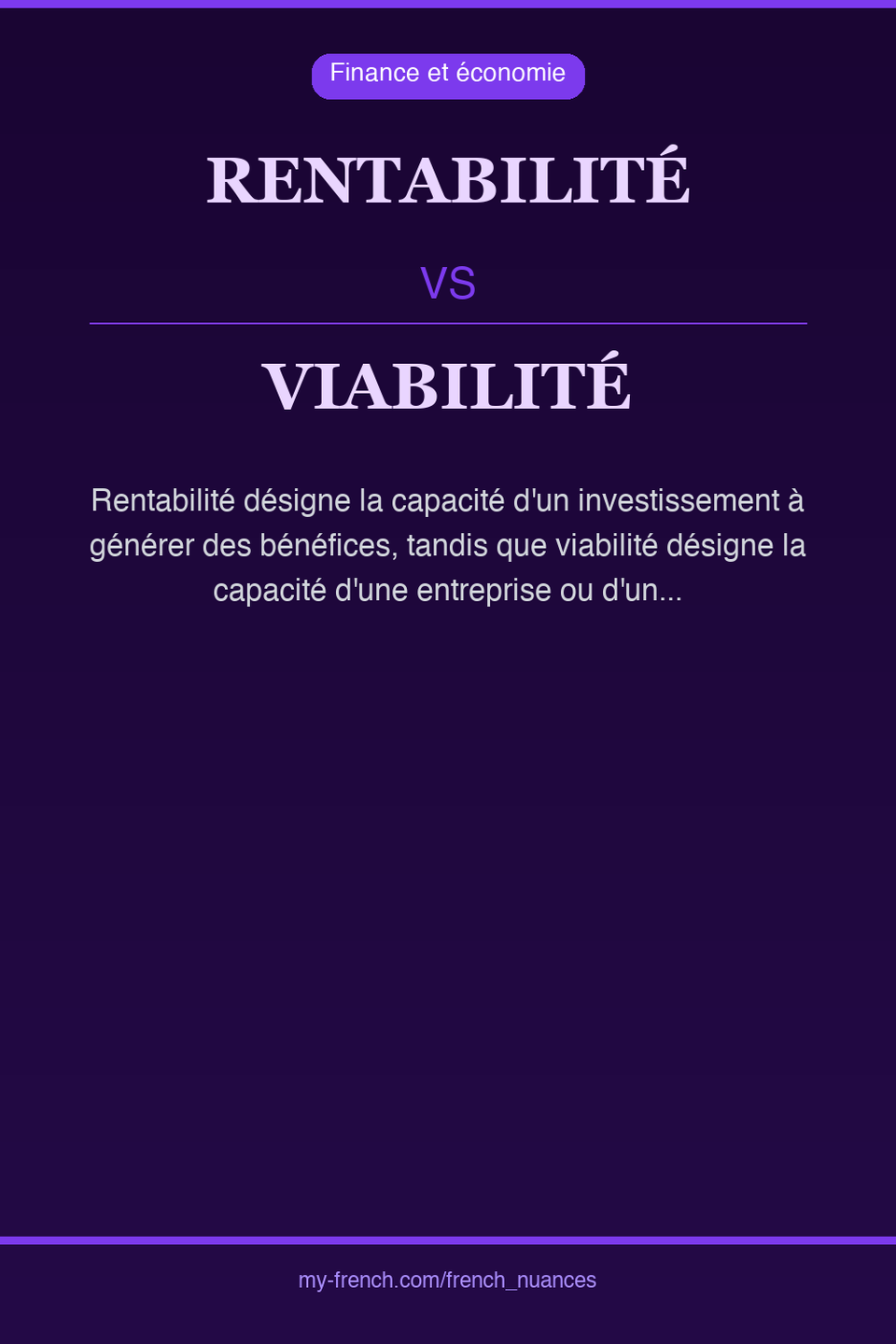 rentabilité vs viabilité : quelle nuance ?