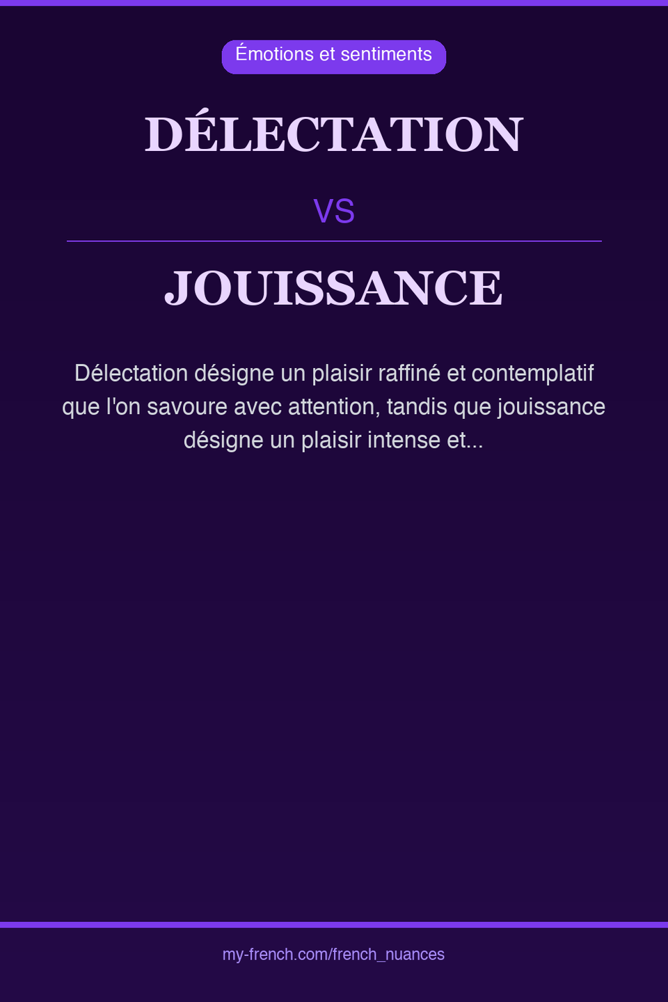 délectation vs jouissance : quelle nuance ?