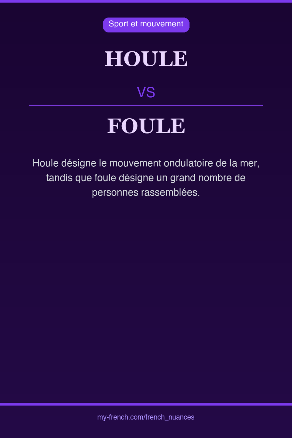 houle vs foule : quelle nuance ?