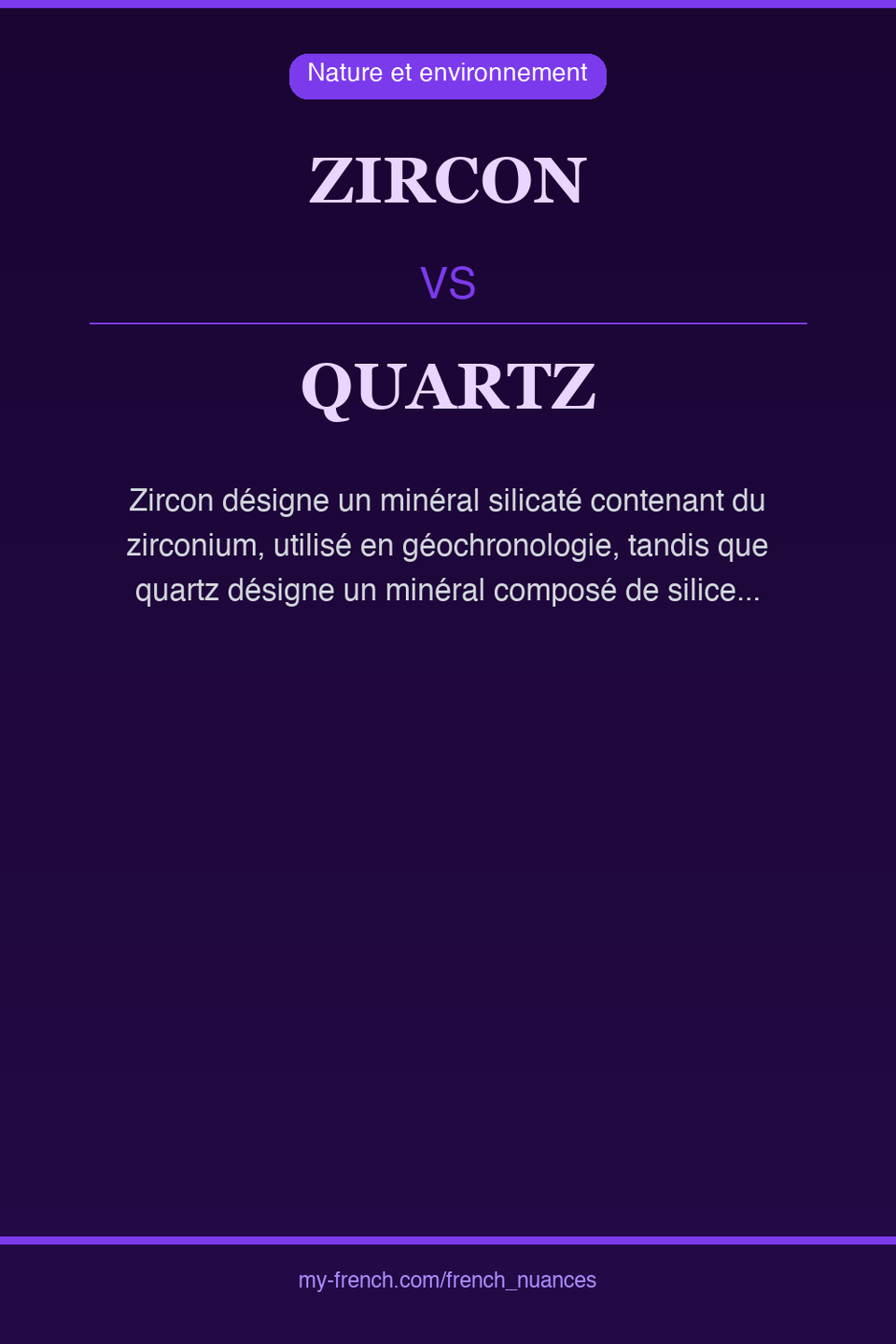 zircon vs quartz : quelle nuance ?