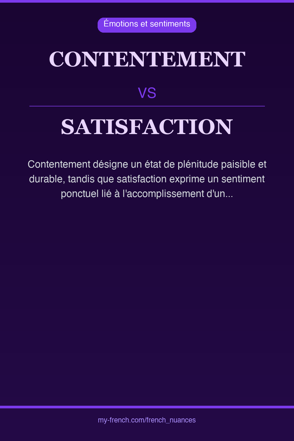 contentement vs satisfaction : quelle nuance ?