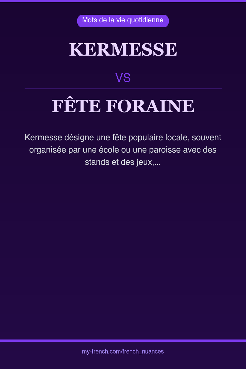 kermesse vs fête foraine : quelle nuance ?