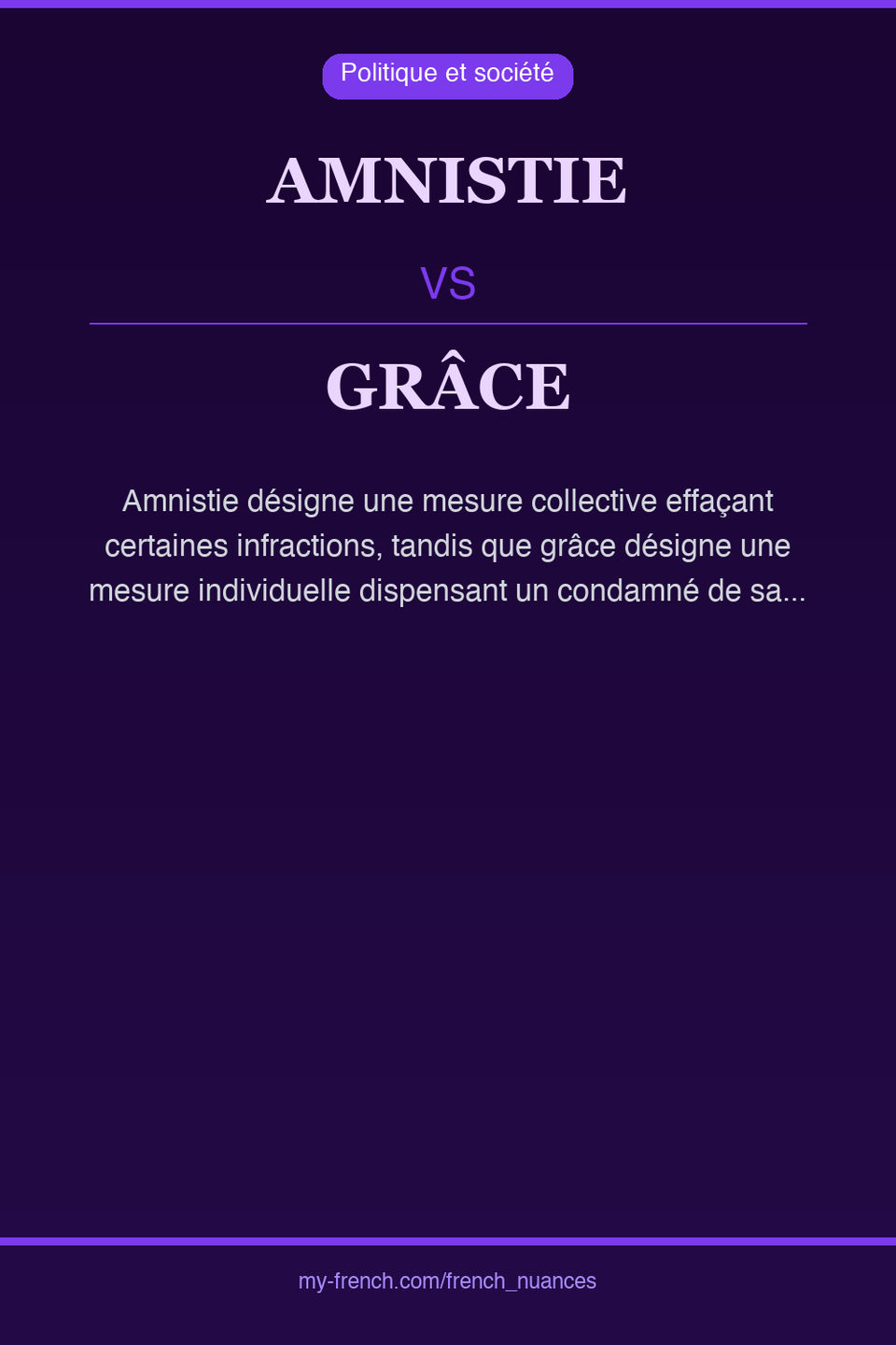 amnistie vs grâce : quelle nuance ?