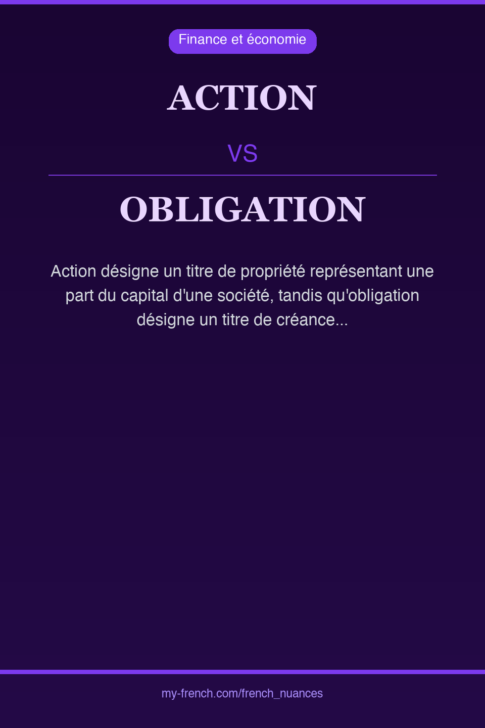 action vs obligation : quelle nuance ?