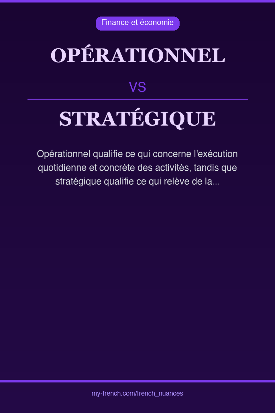 opérationnel vs stratégique : quelle nuance ?