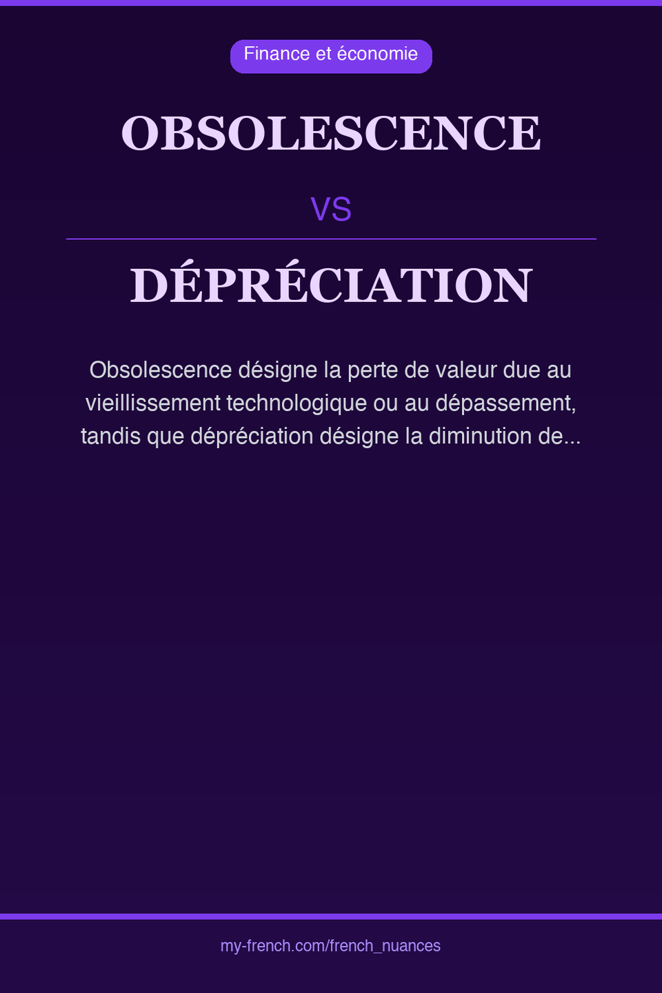 obsolescence vs dépréciation : quelle nuance ?