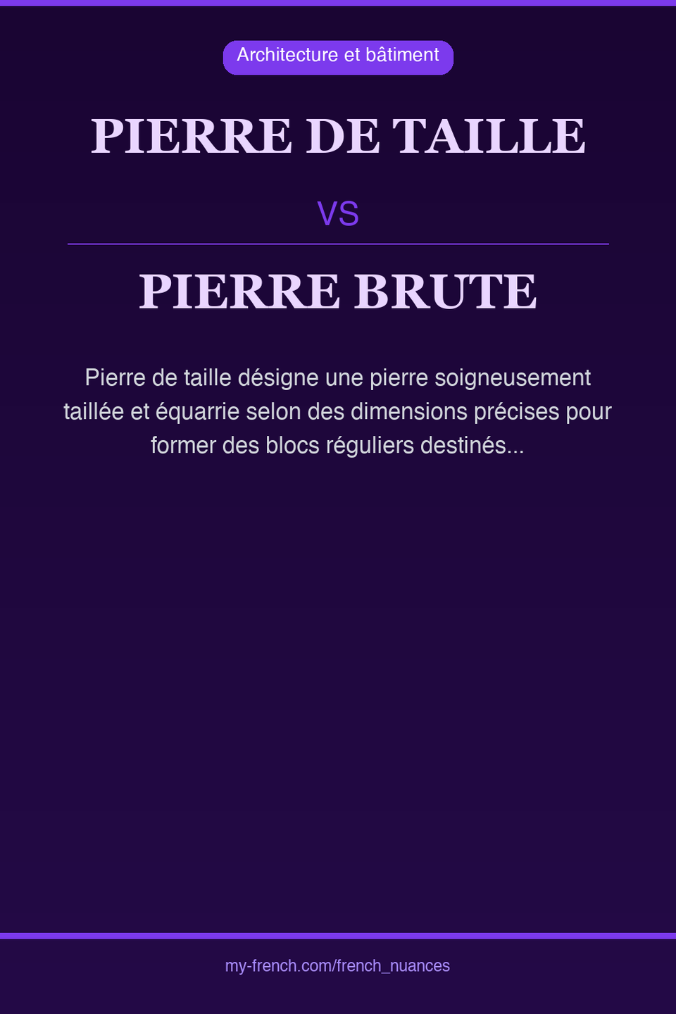 pierre de taille vs pierre brute : quelle nuance ?