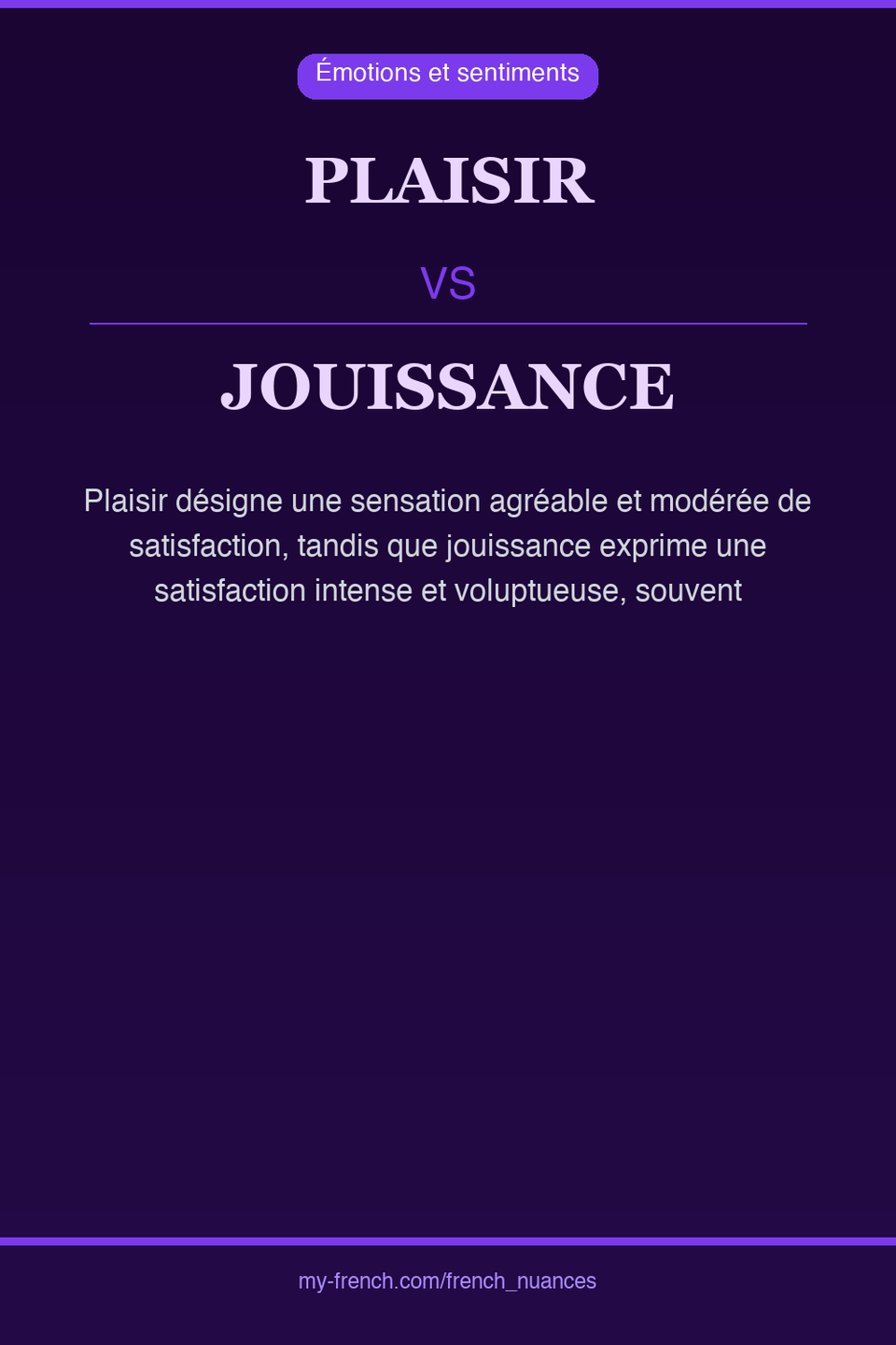 plaisir vs jouissance : quelle nuance ?