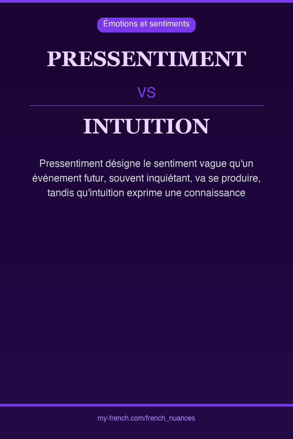 pressentiment vs intuition : quelle nuance ?