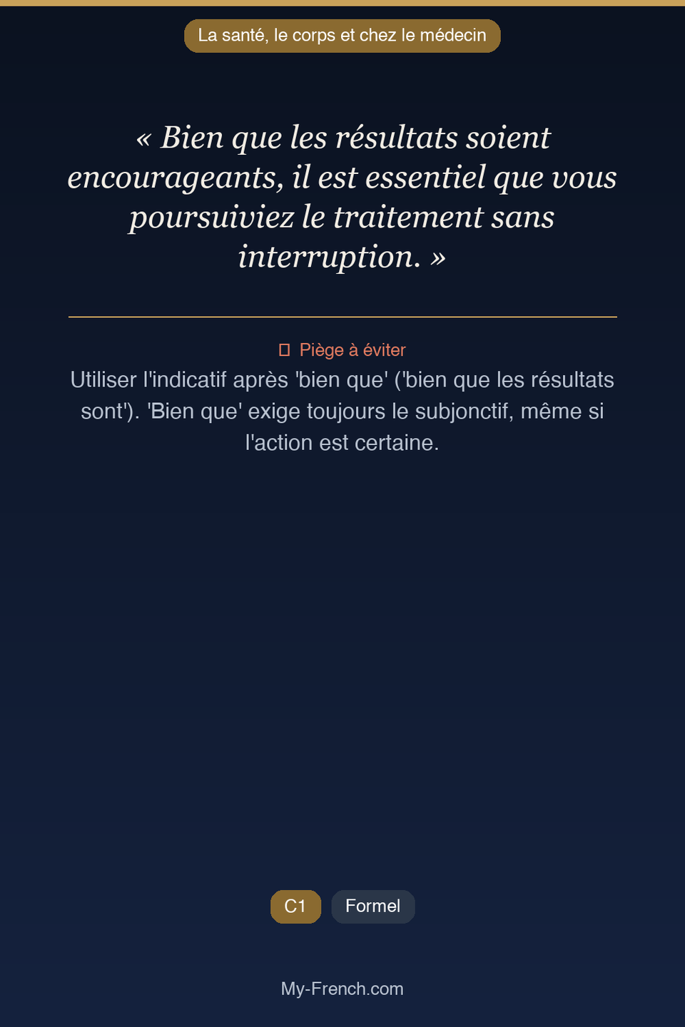 Français des affaires : « Bien que les résultats soient encourageants, il est essentiel que vous »