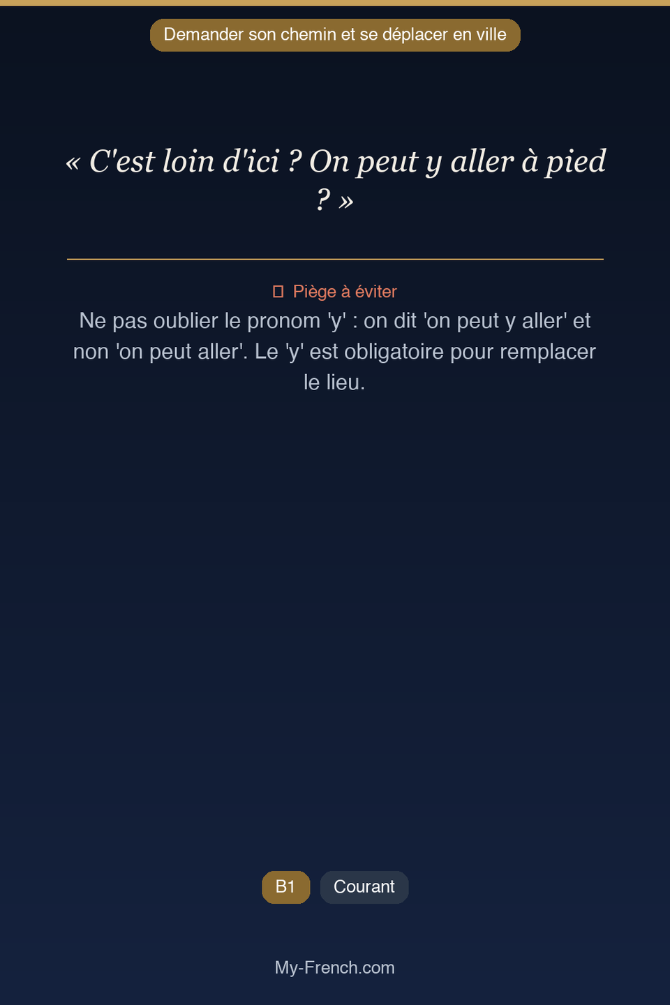 Français des affaires : « C'est loin d'ici ? On peut y aller à pied ? »